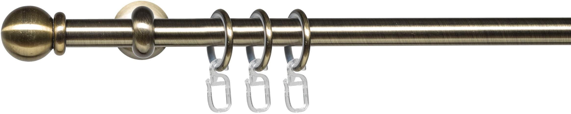 Liedeco Gardinenstange »Esp Kugel« Ø 16 mm 1 läufig-läufig Fixmaß 1-läufig günstig online kaufen