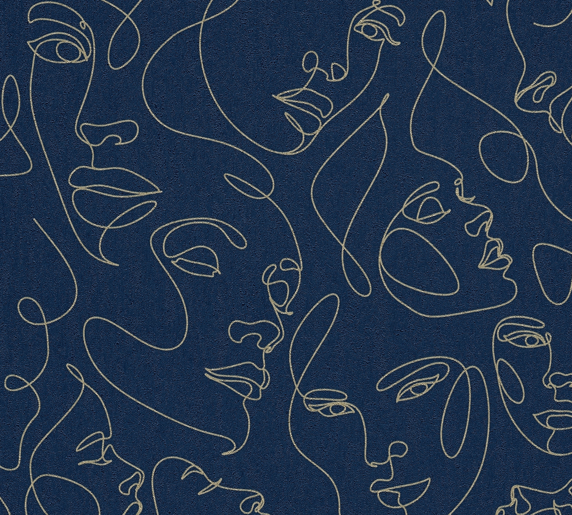 A.S. Création Vliestapete »Pintwalls III Line-Art Abstrakte Gesichter« 3D-Optik strukturiert One-Line-Gesichter, moderne Akzente, Wohn-, Schlafzimmer, Flur