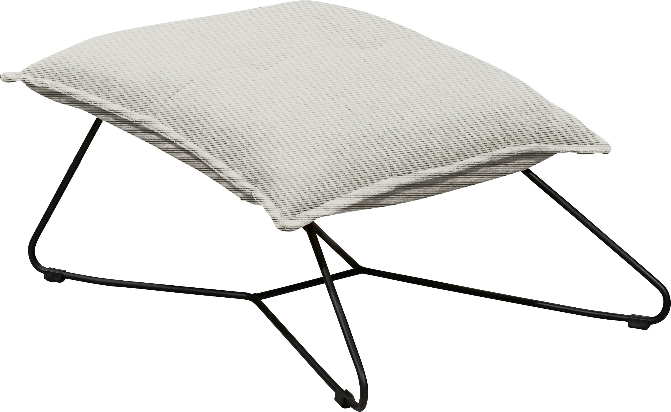 ED EXCITING DESIGN Hocker »Vico«, mit Design-Gestell aus schwarzem Metall, in Cord