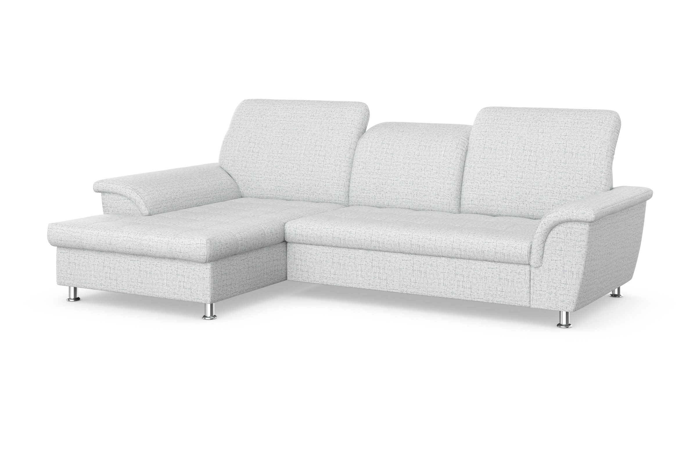 DOMO collection Ecksofa Franzi, wahlweise mit Bettfunktion, Bettkasten und Kopfteilverstellung