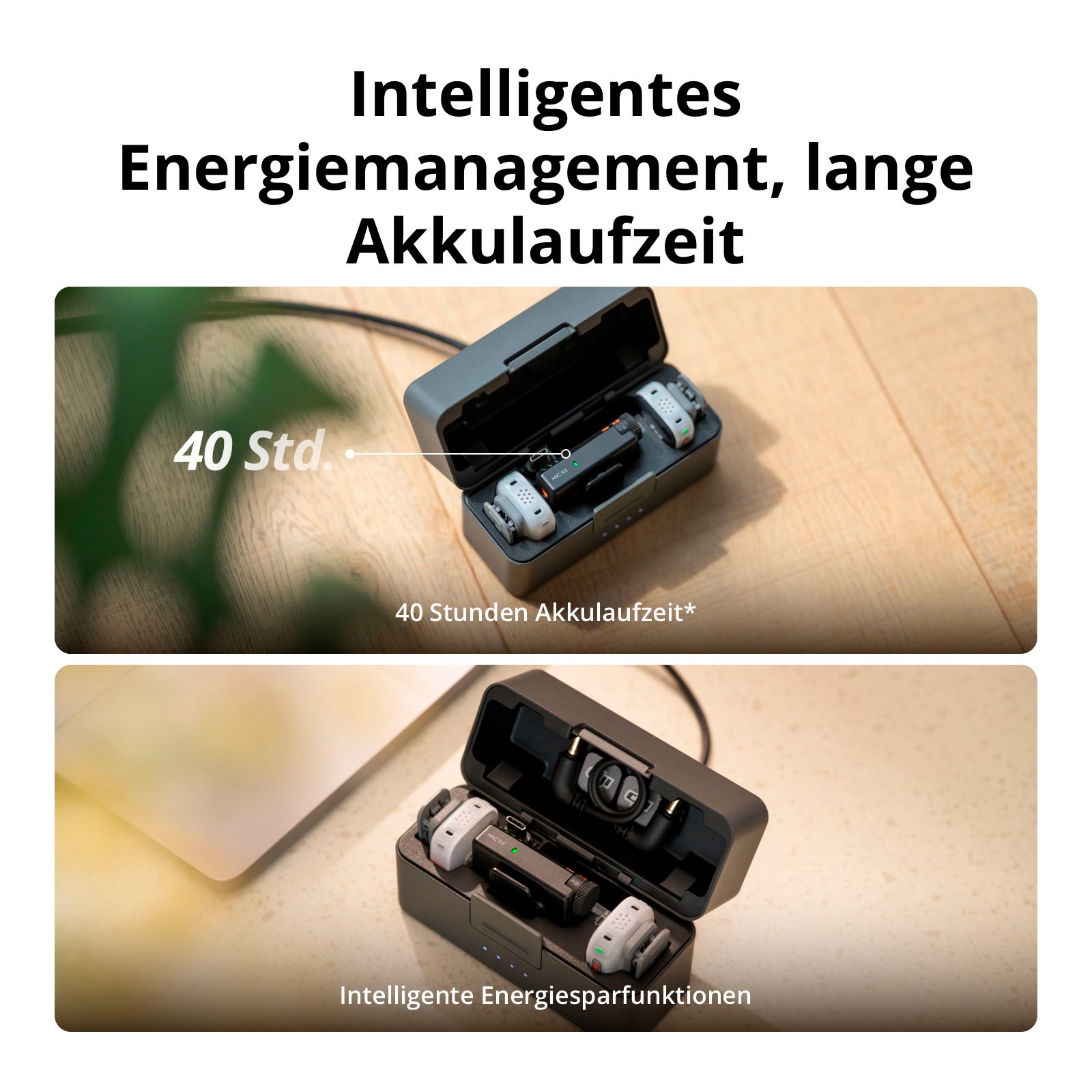 DJI Mikrofon »Mic Mini 2S (1 TX + 1 Mobile RX + Charging Case)«
