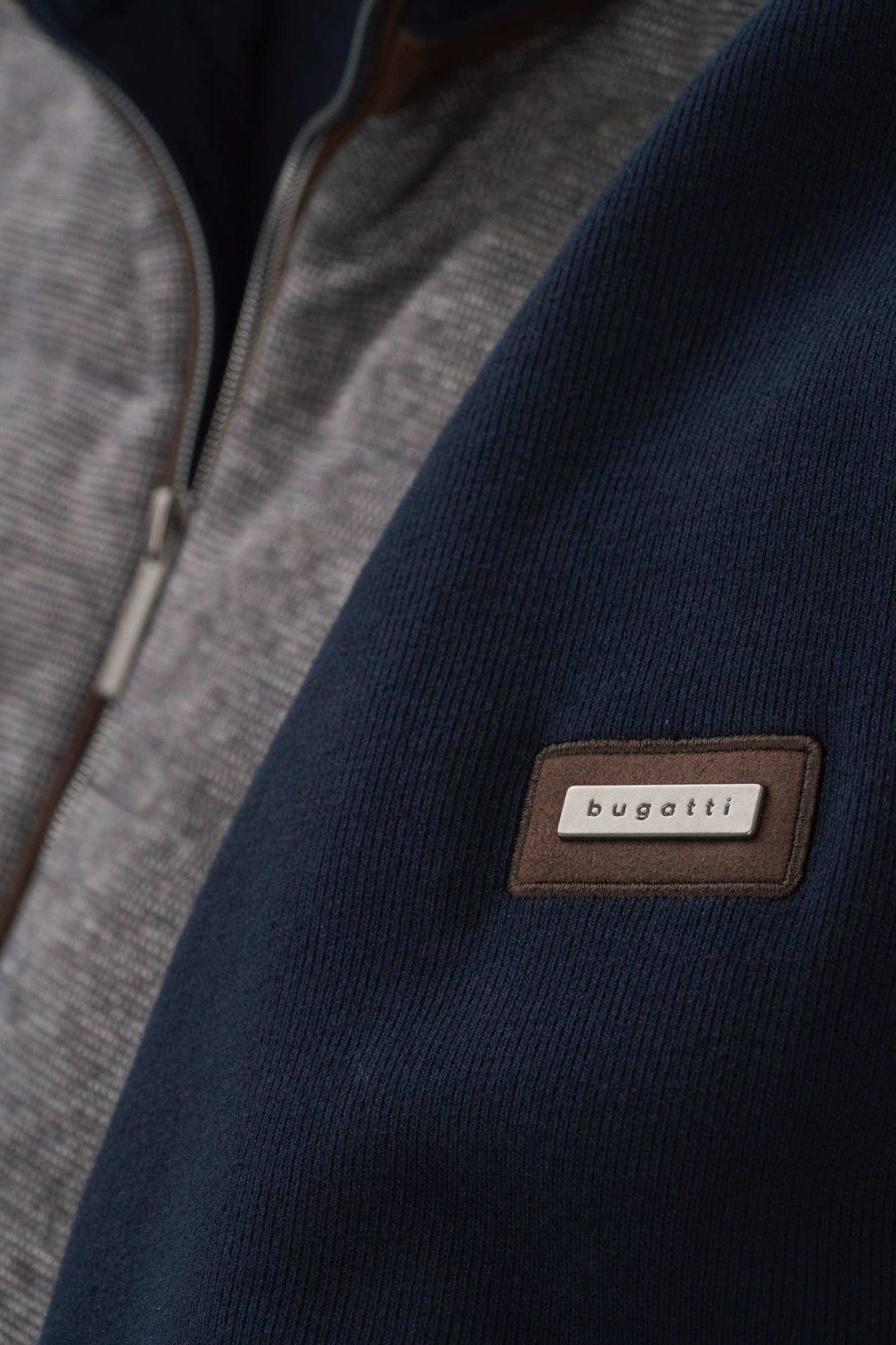 bugatti Sweatjacke, aus 100 % Baumwolle