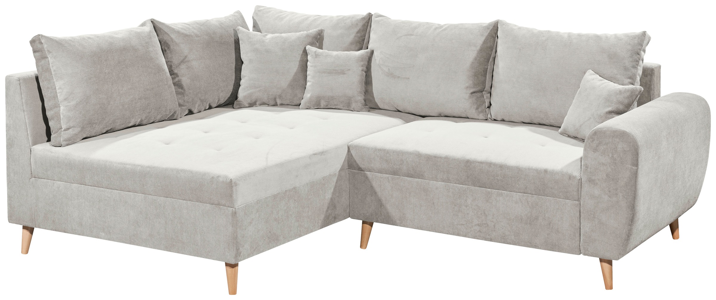 ED EXCITING DESIGN Ecksofa »Calanda L-Form«, mit Hocker & 3 Zierkissen
