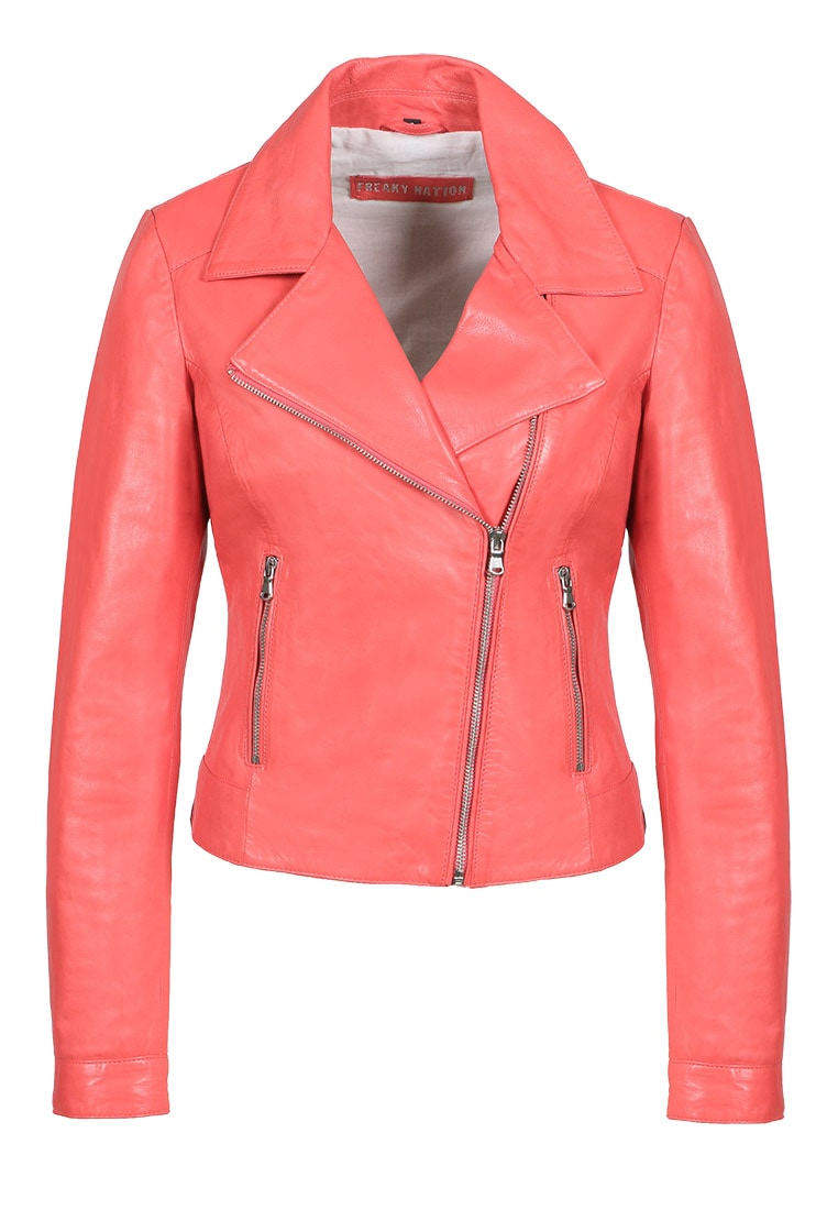 Freaky Nation Lederjacke »Bikerjacket-FN«