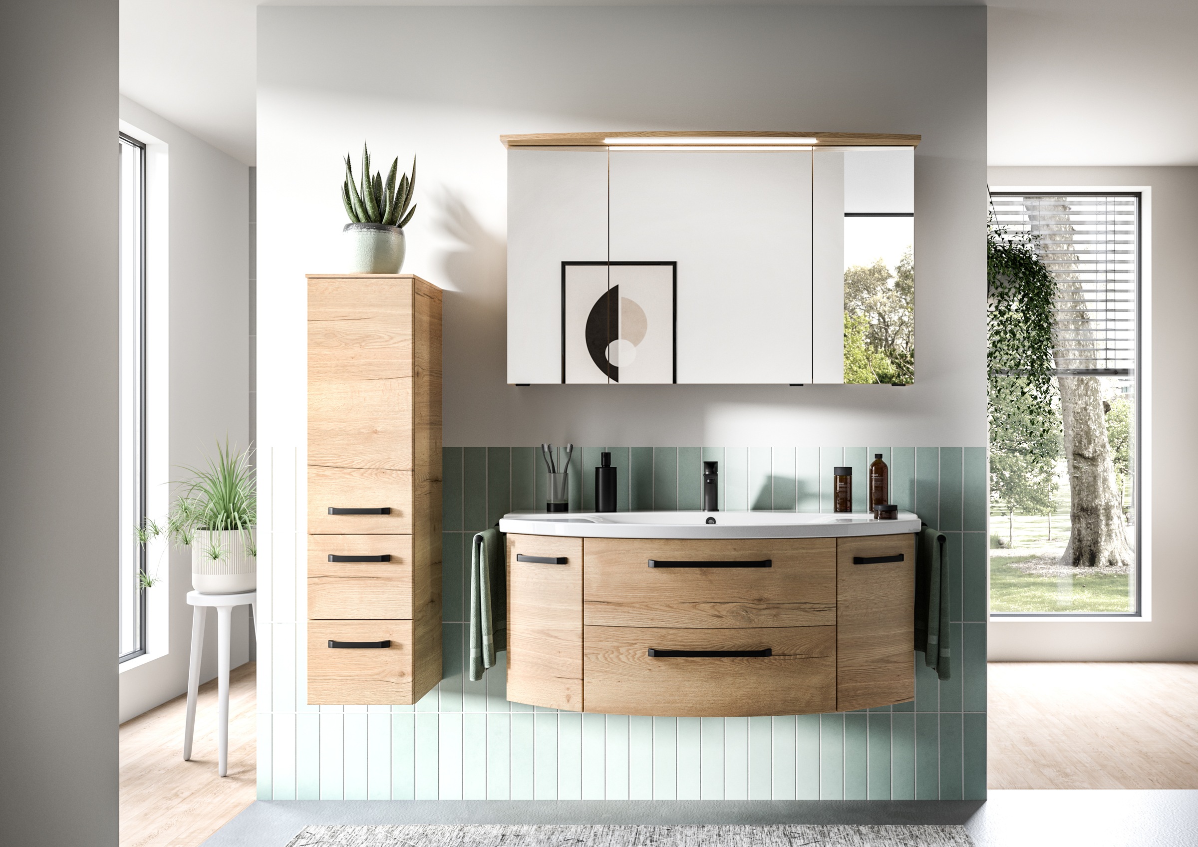 Saphir Badezimmerspiegelschrank »Serie 4010 Badezimmer-Spiegelschrank inkl. günstig online kaufen