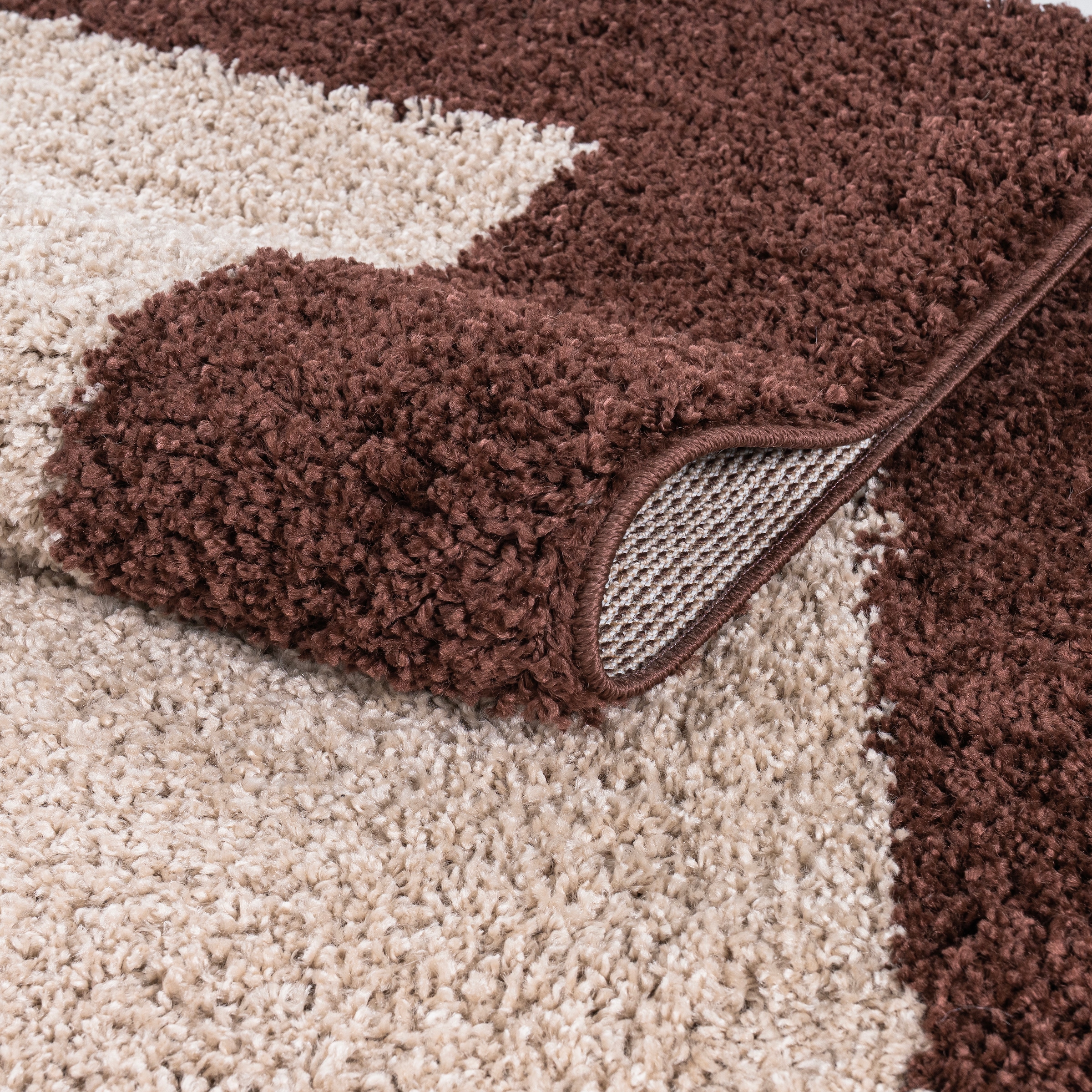 OTTO home Hochflor-Teppich »Liams« rechteckig 30 mm Höhe mit Bordüre, besonders weich und kuschelig, Wohnzimmer, Schlafzimmer