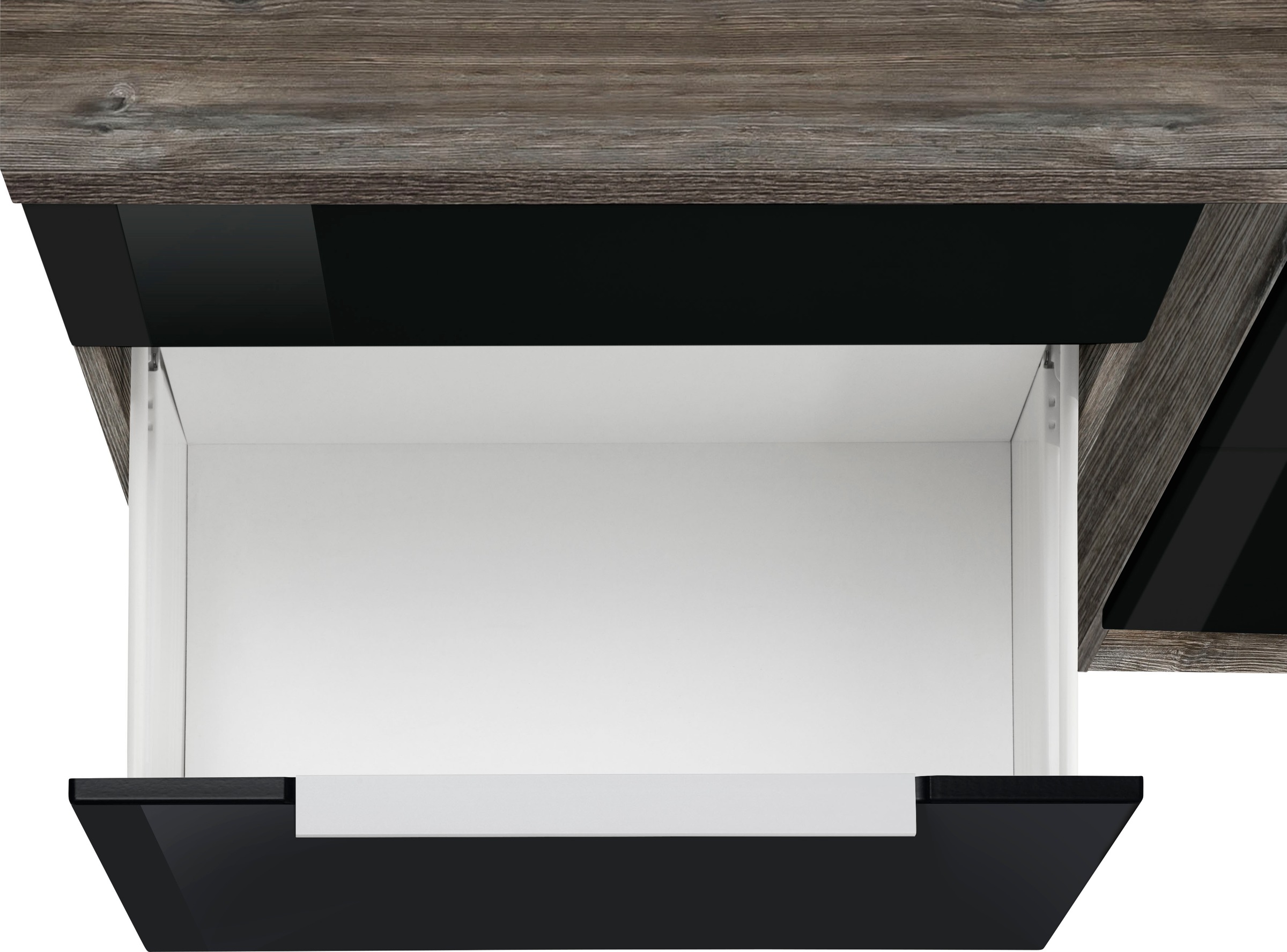 KOCHSTATION Küchenzeile »KS-Brindisi Breite 330 cm«, wahlweise mit E-Geräten und Induktion, mit MDF-Fronten und Regal