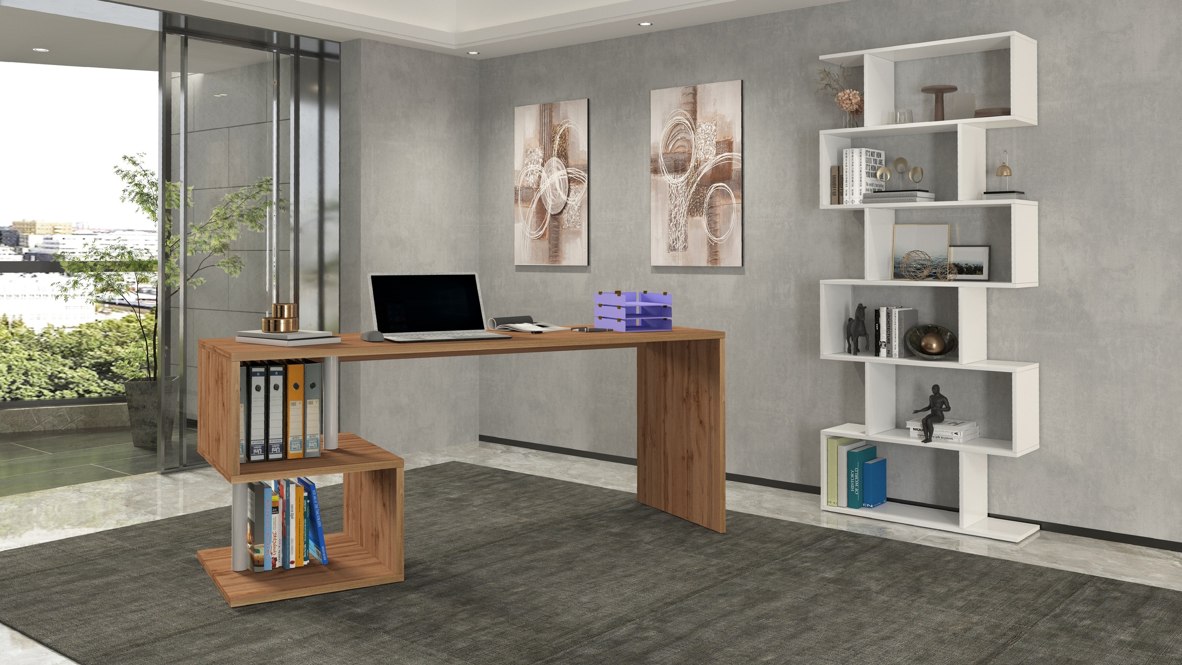 INOSIGN Schreibtisch »Esse, modernes Design«, in verschiedenen Breiten, mit und ohne Monitoraufsatz, Made in Italy