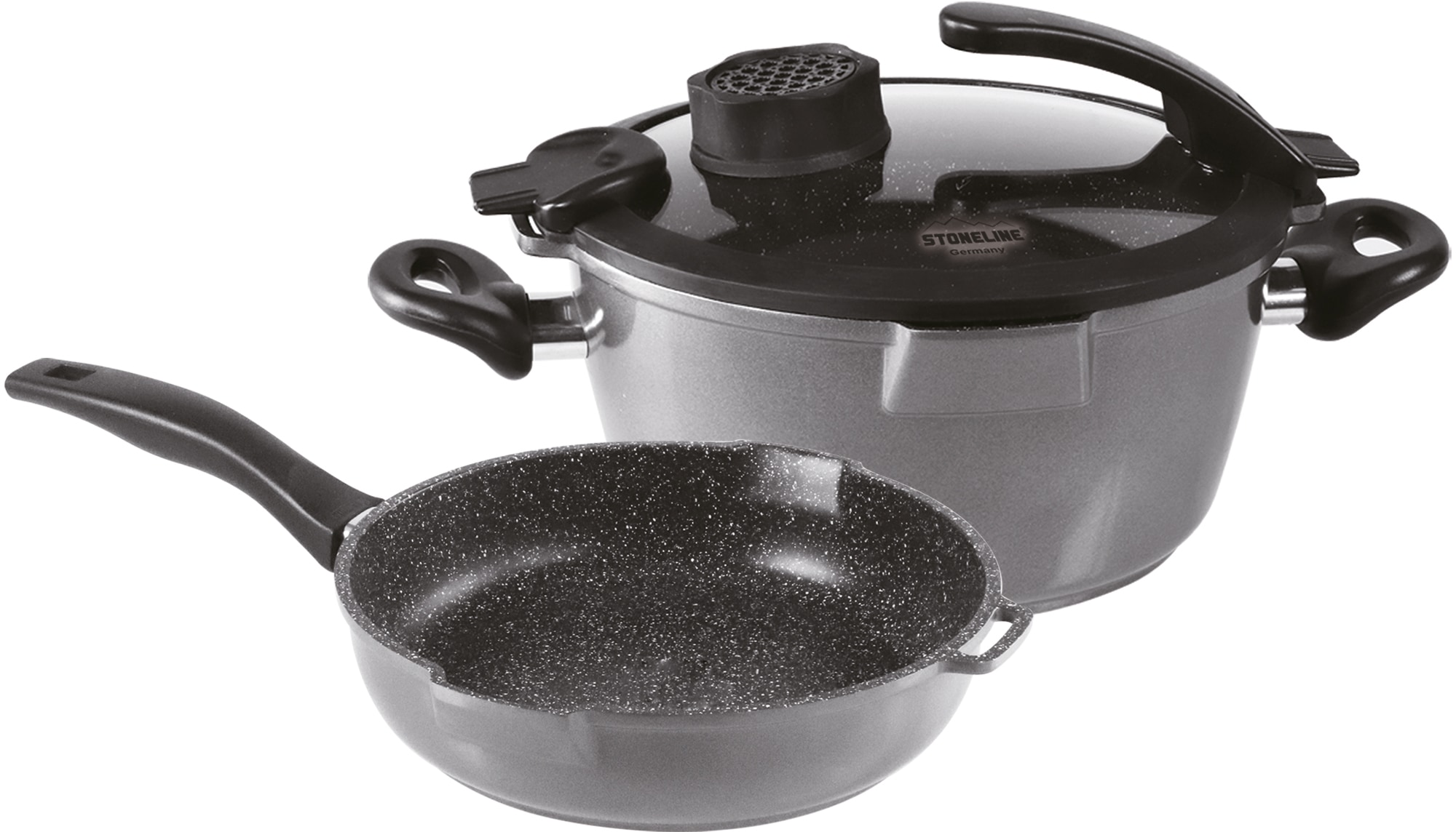 STONELINE Topf-Set »Smell Well« Set, 1x Bratentopf Ø 24 cm, 1x Schmorpfanne günstig online kaufen