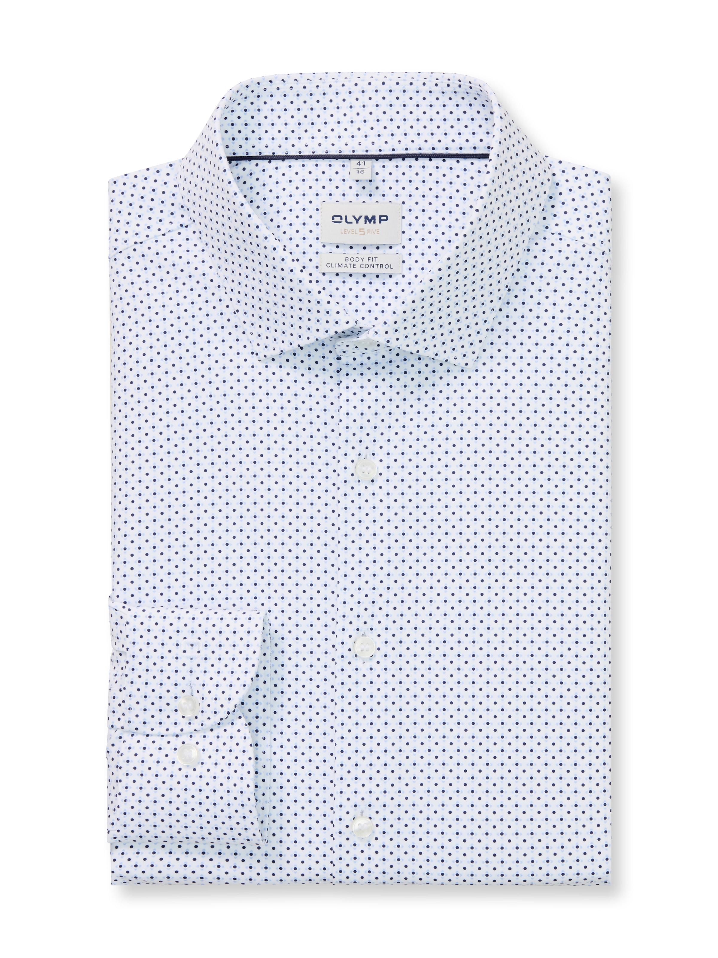 OLYMP Langarmhemd »Level Five 24/Seven« Businesshemd, body fit, Kentkragen