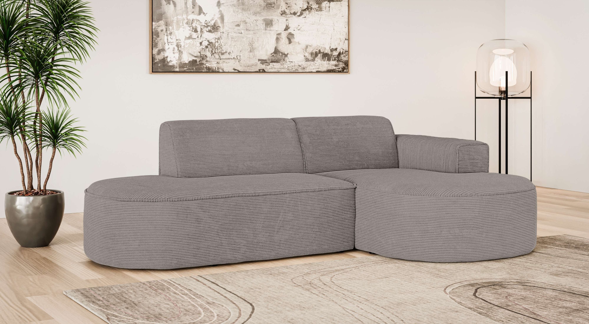 OTTO home Ecksofa »ADELLA XL Design-Sofa mit Recamiere rechts/links, 263/15 günstig online kaufen