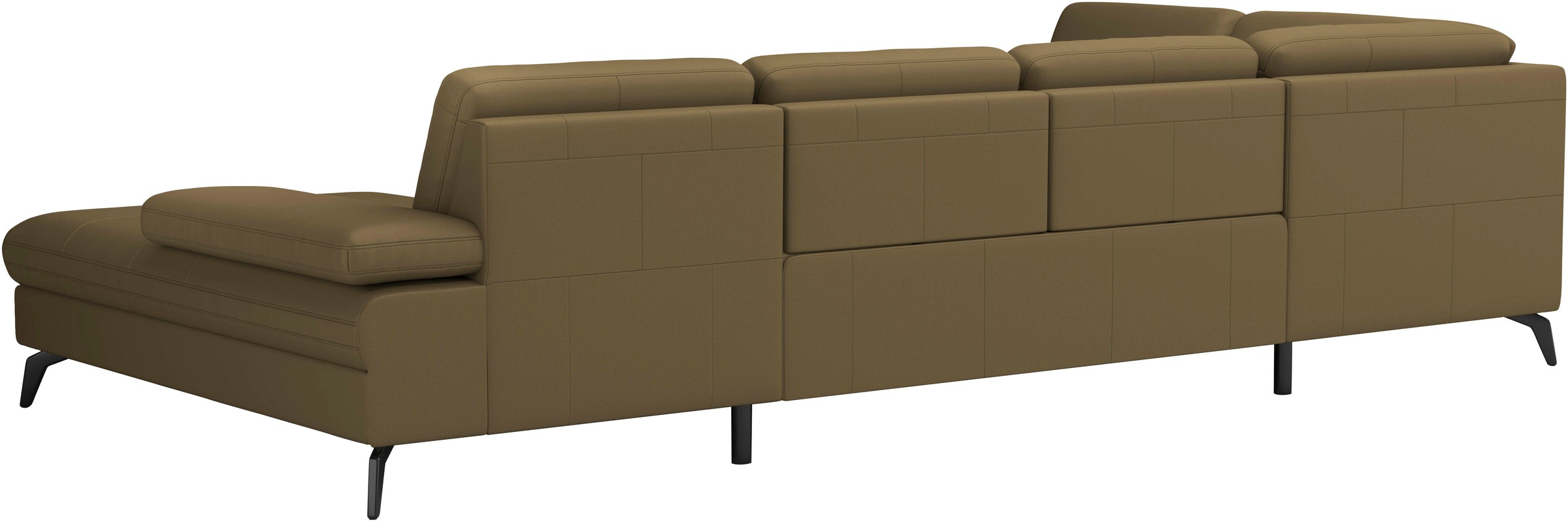 sit&more Wohnlandschaft »Morris U-Form, inkl. Sitztiefenverstellung«, wahlweise mit Armteilverstellung, Bettfunktion & Bettkasten