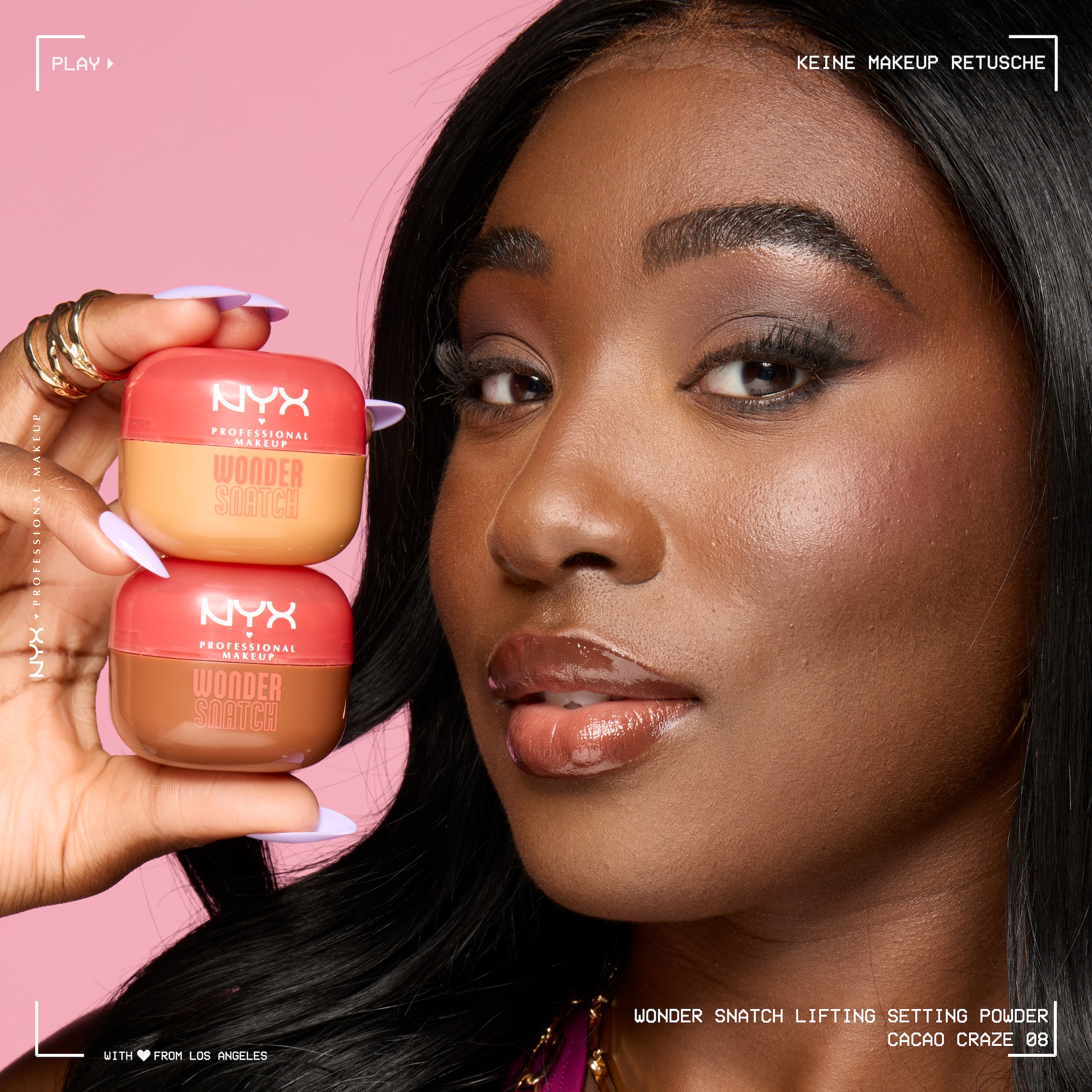 NYX PROFESSIONAL MAKEUP Puder »WONDER SNATCH POWDER« angereichert mit grünem Tee für den antioxidativen Glow gesunder Haut