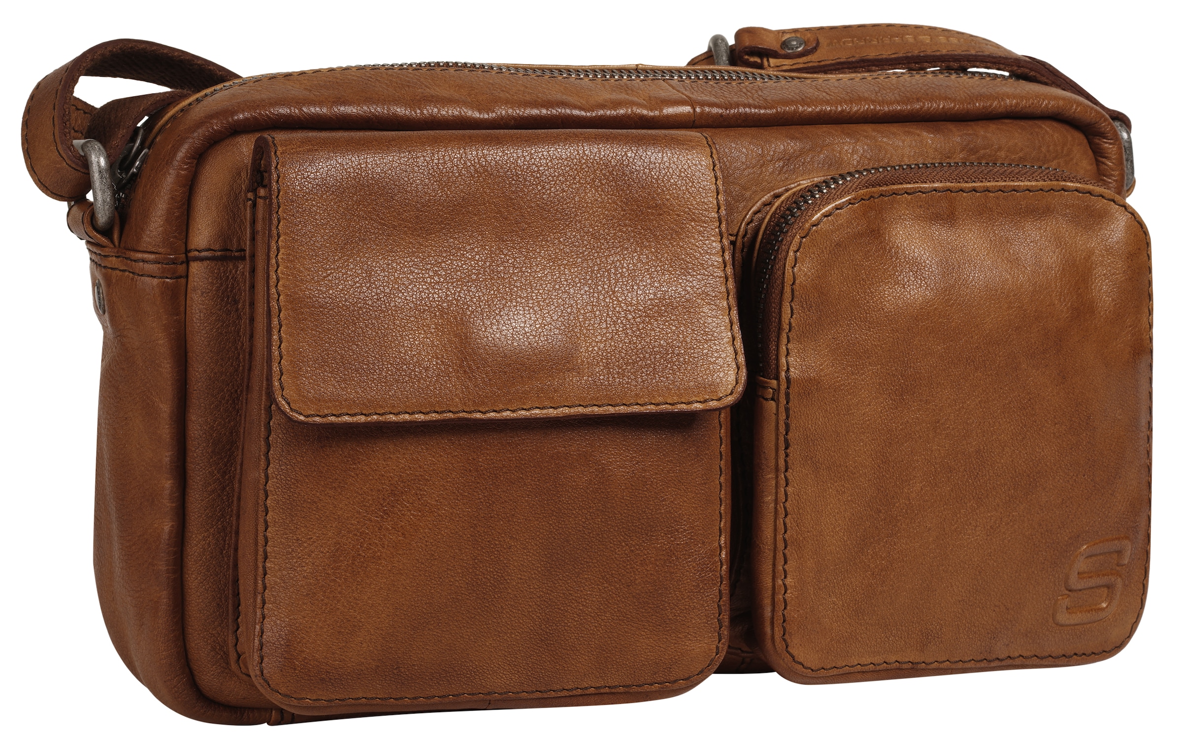 Spikes & Sparrow Umhängetasche echt Leder