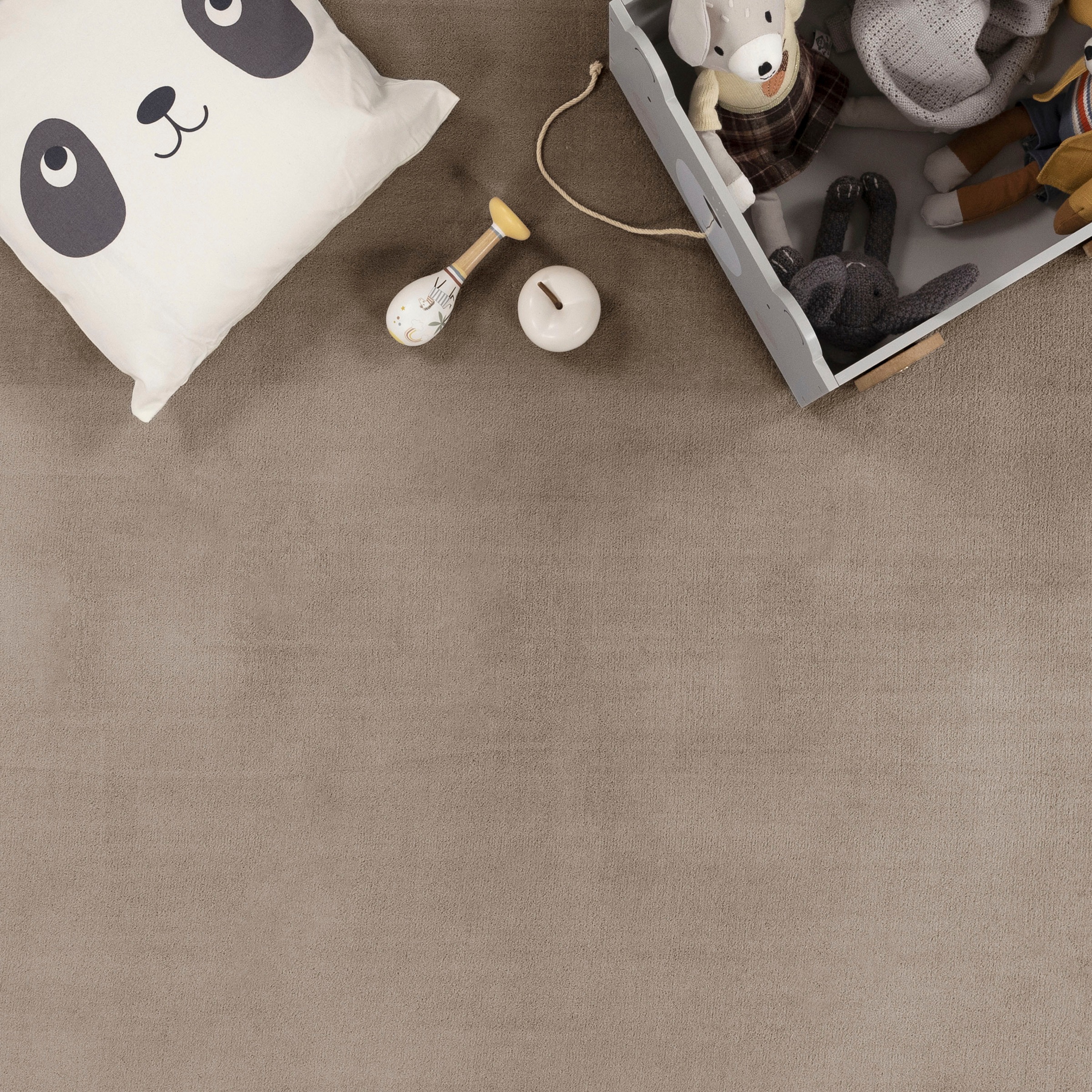 Paco Home Teppich »Tatami 475«, rund, 24 mm Höhe, Kurzflor, Uni Farben, mit Memory Foam, waschbar