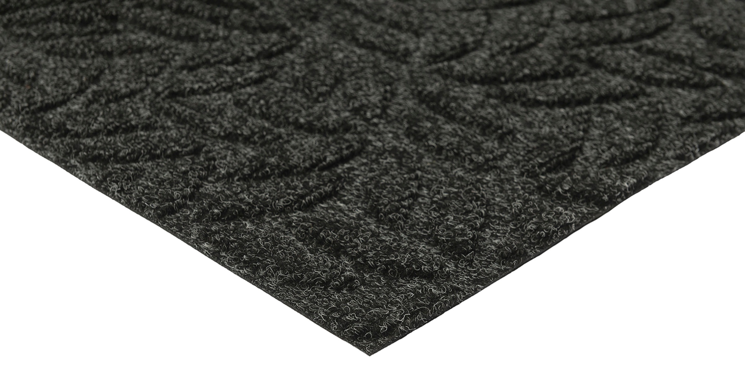 wash+dry by Kleen-Tex Fußmatte »DUNE Leaves Dark Grey«, rechteckig, 8 mm Höhe