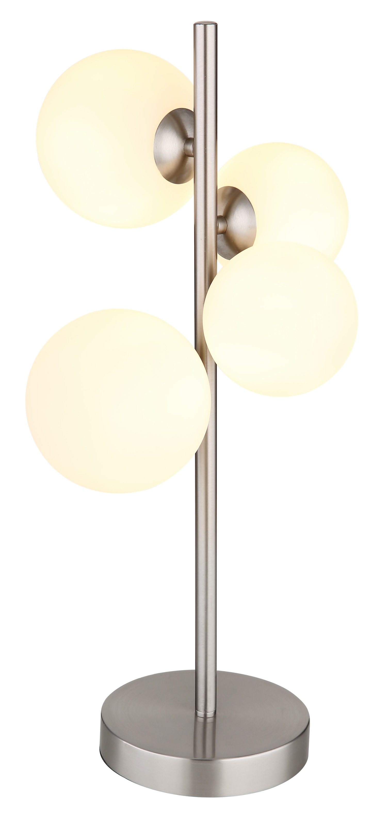 GLOBO LIGHTING Tischleuchte »RIHA«, Leuchtmittel G9 | Leuchtmittel wechselbar, Tischlampe/Glas opal/modern/Wohnzimmer/Schlafzimmer