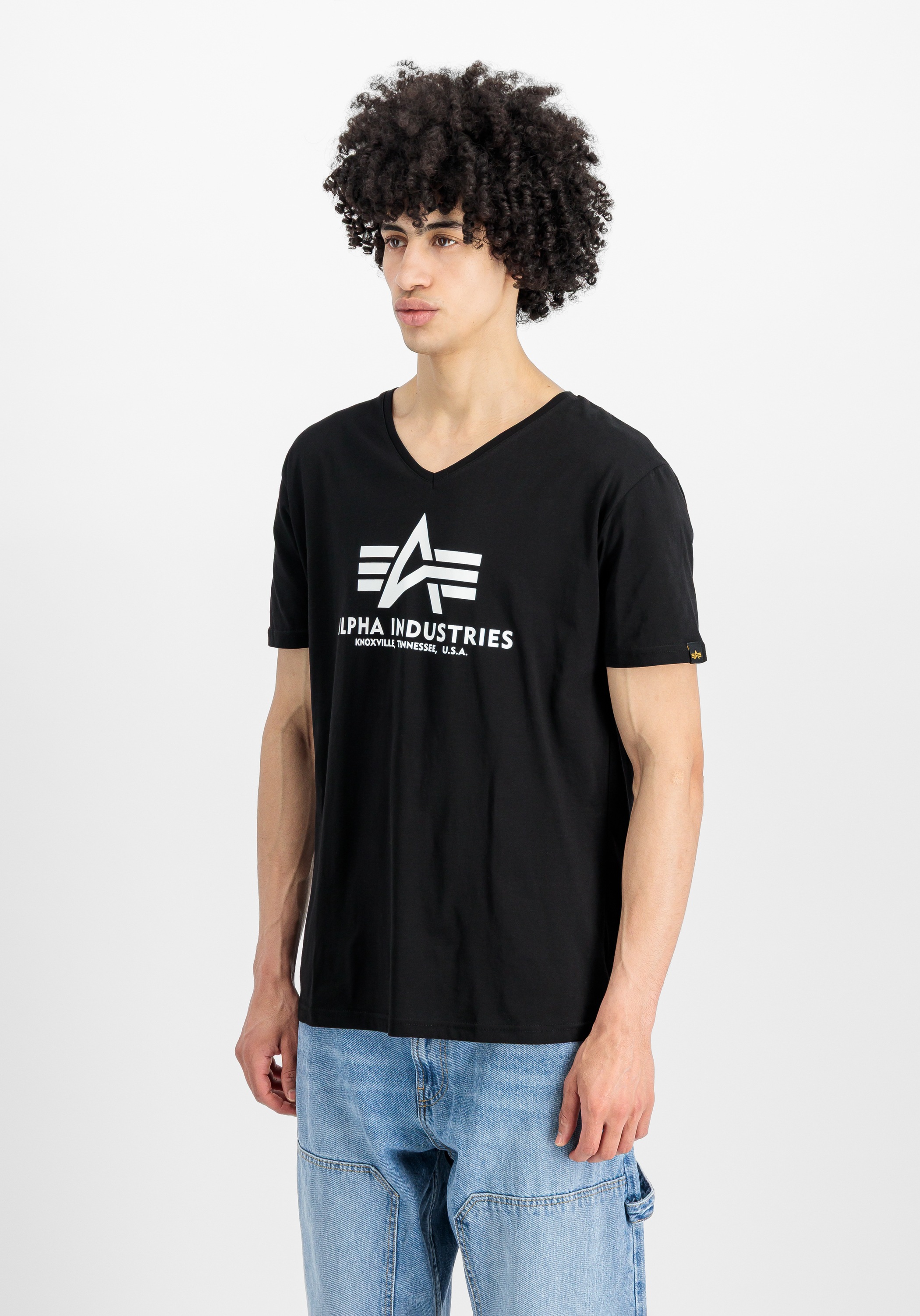 Alpha Industries T-Shirt »Alpha Industries Men - T-Shirts Basic V-Neck T«