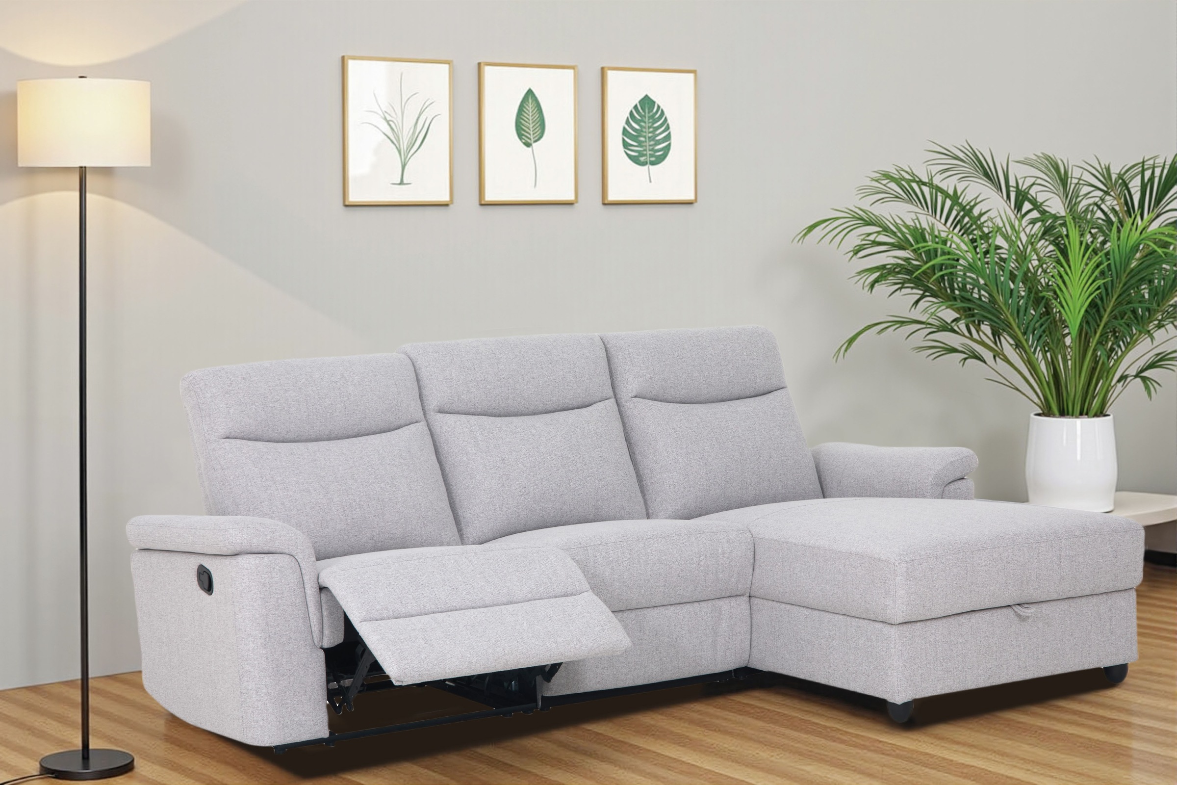Home affaire Ecksofa »BRIONNE, L-Form, 255cm, manuelle u. elektrische Funkt günstig online kaufen