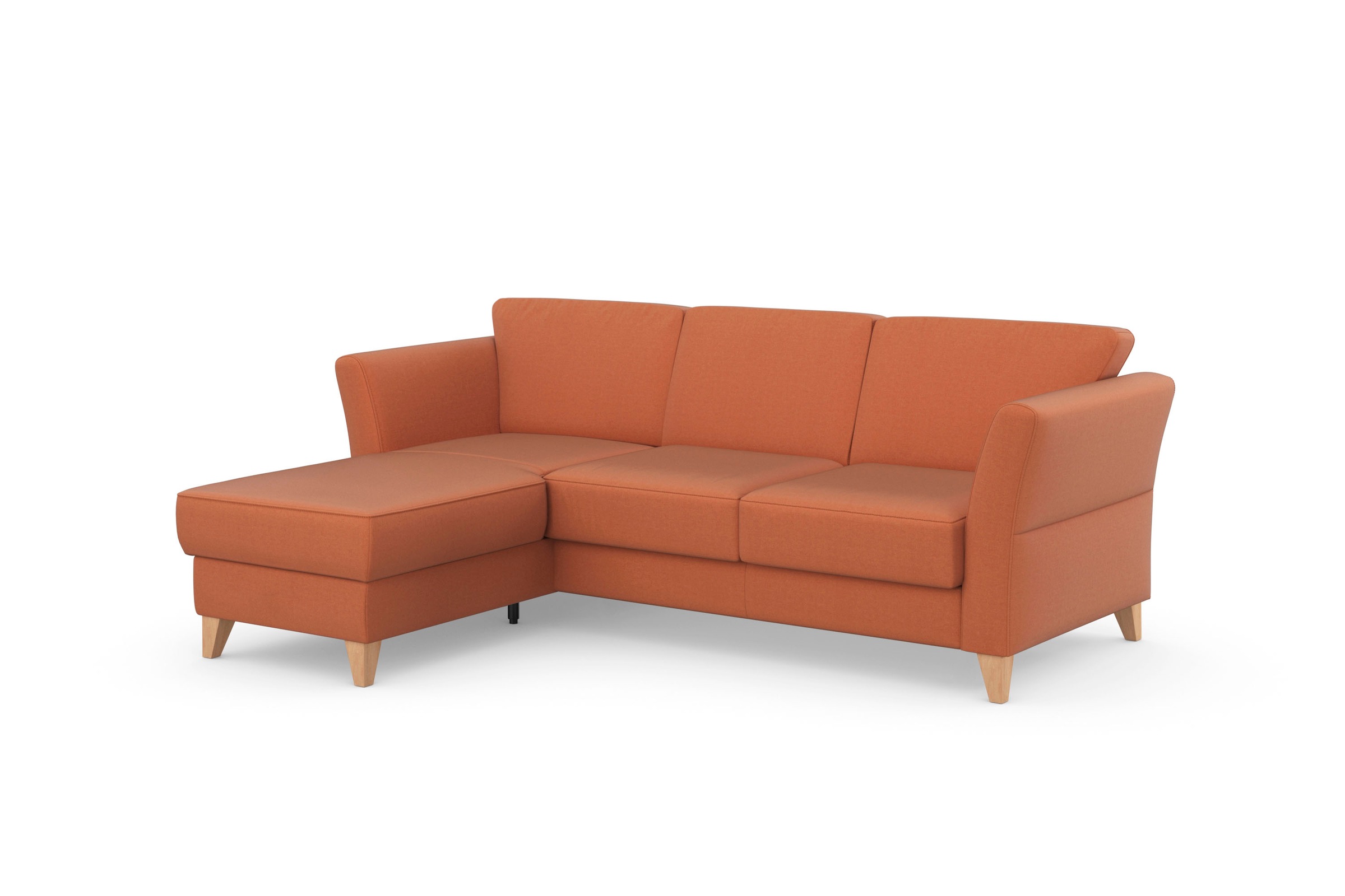 sit&more Ecksofa »Visby L-Form«, Wahlweise mit Bettfunktion und Bettkasten, frei im Raum stellbar