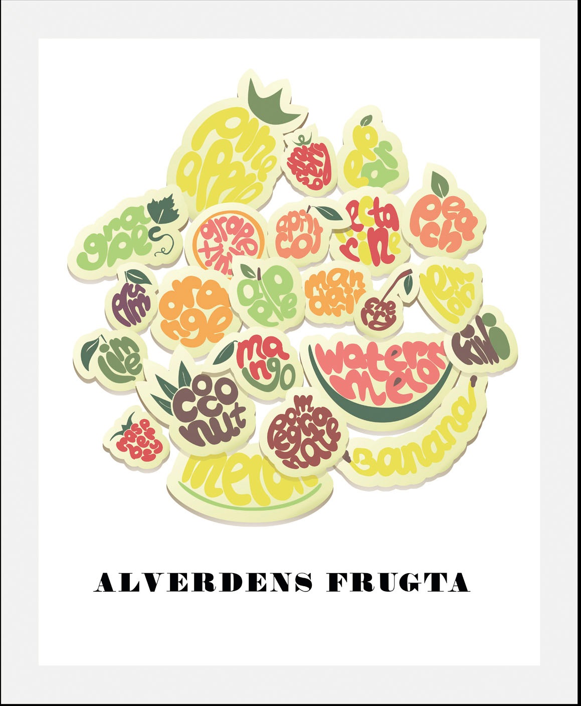 queence Bild »Estrupi«, Obst-Obst Bilder-Essen-Lebensmittel-Kunst-Schriftzu günstig online kaufen