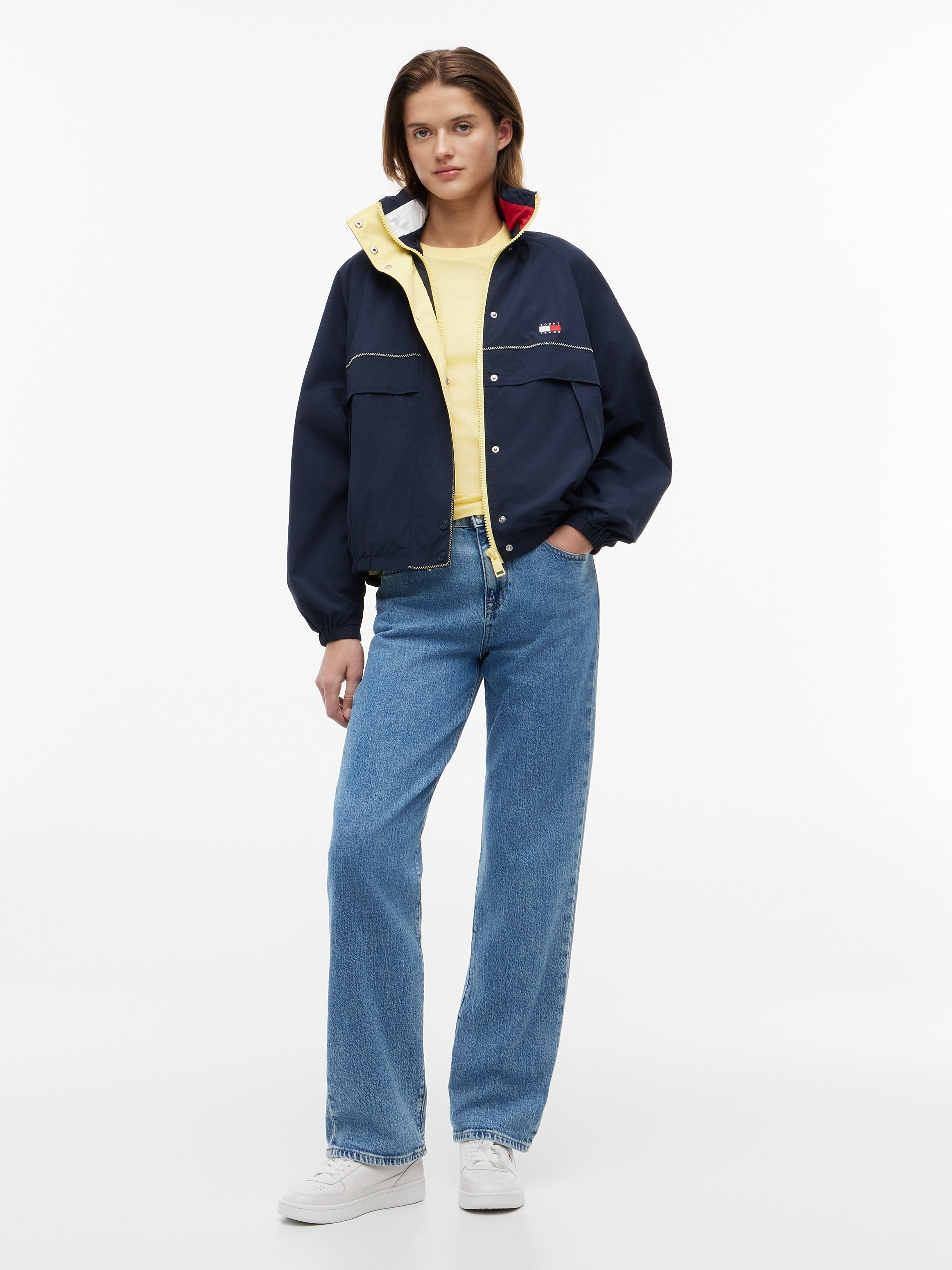 Tommy Jeans Windbreaker »TJW COLORBLOCK WINDBREAKER« Kunstfaser, elastische Bündchen, verdeckter Reißverschluss