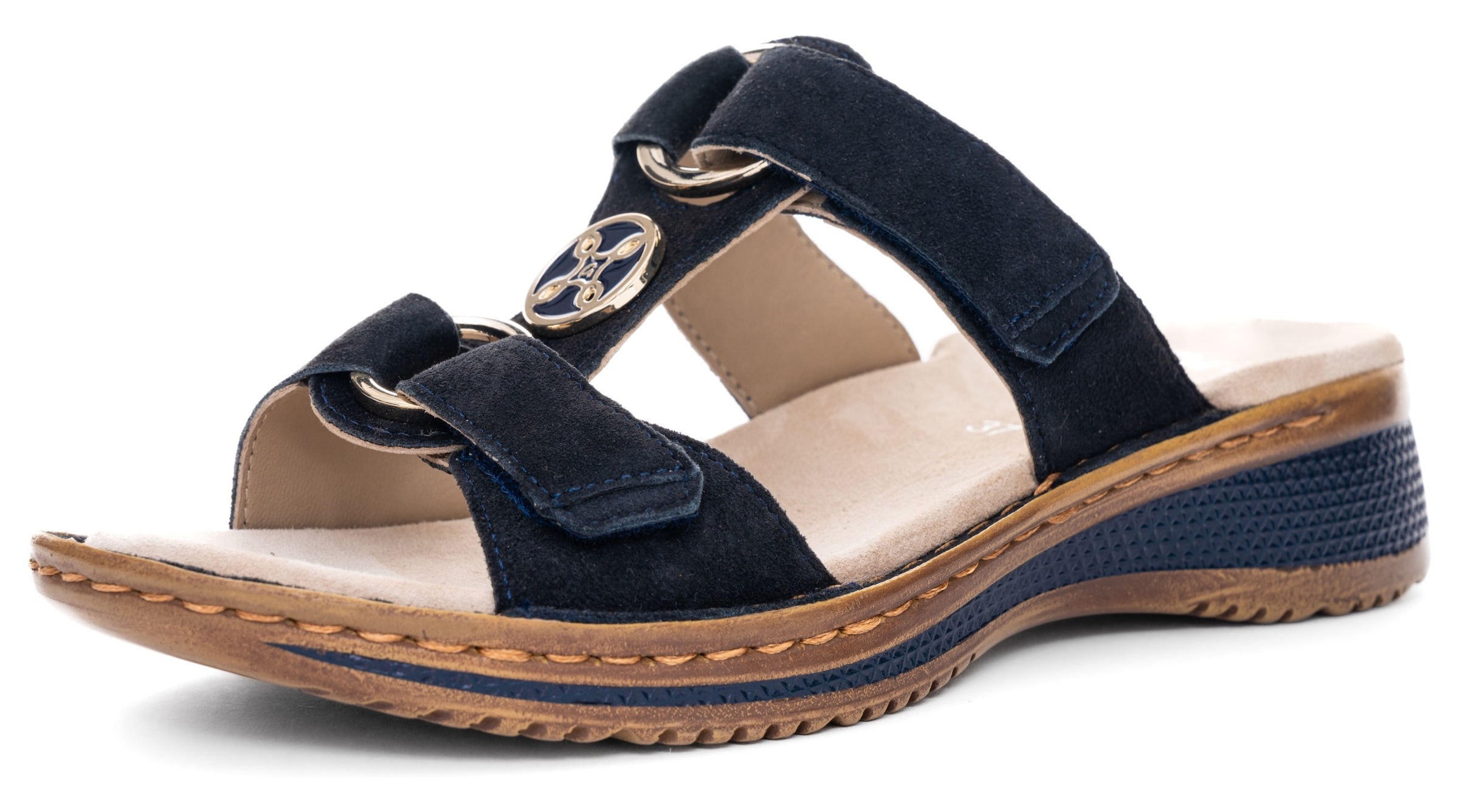Ara Pantolette »HAWAII«, Keilabsatz, Sommerschuh, Schlappen mit Klett