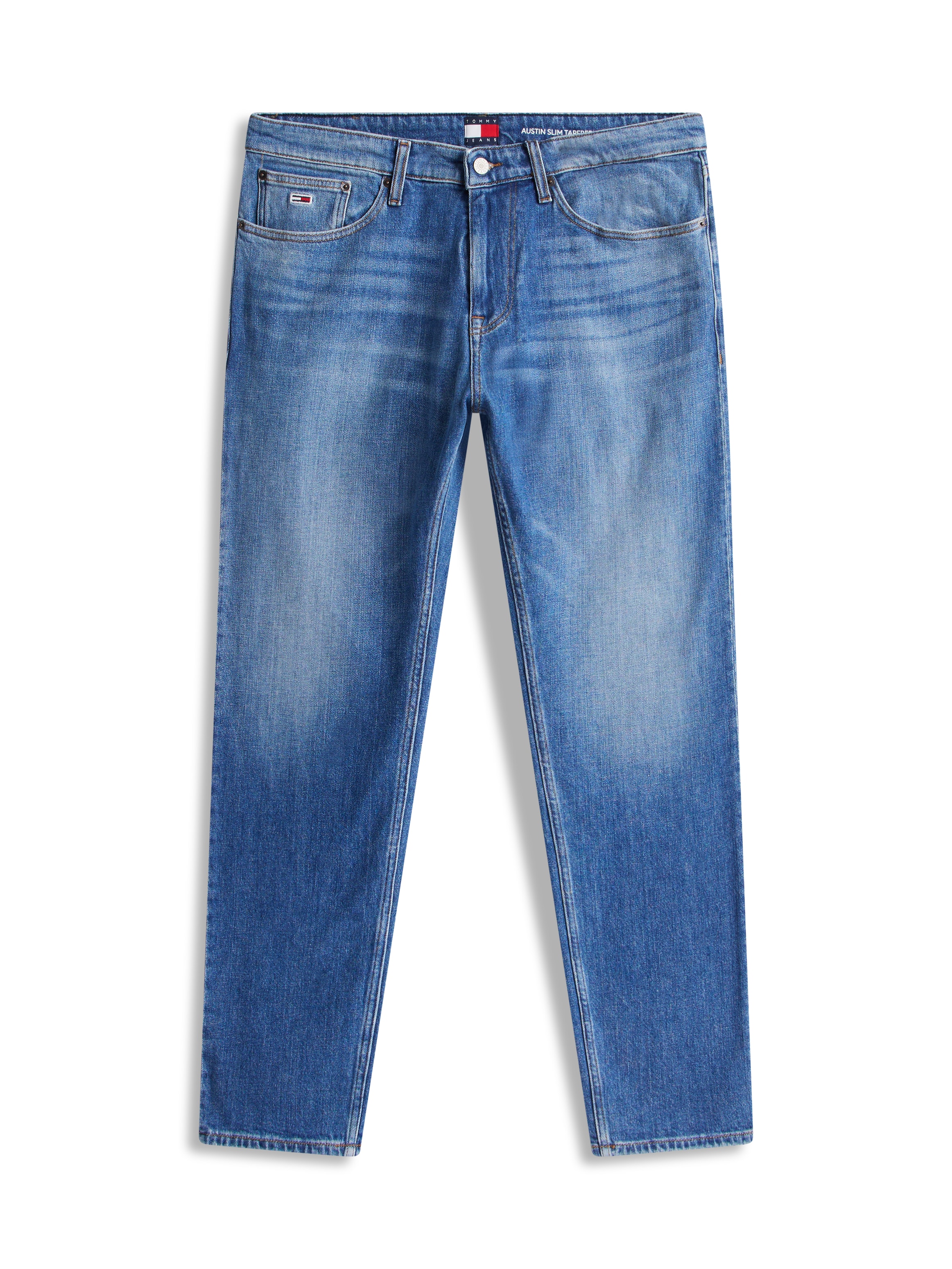 Tommy Jeans Slim-fit-Jeans »Austin Slim Tapered«, zum Knöchel hin schmaler werdende Jeans mit mittlerer Leibhöhe
