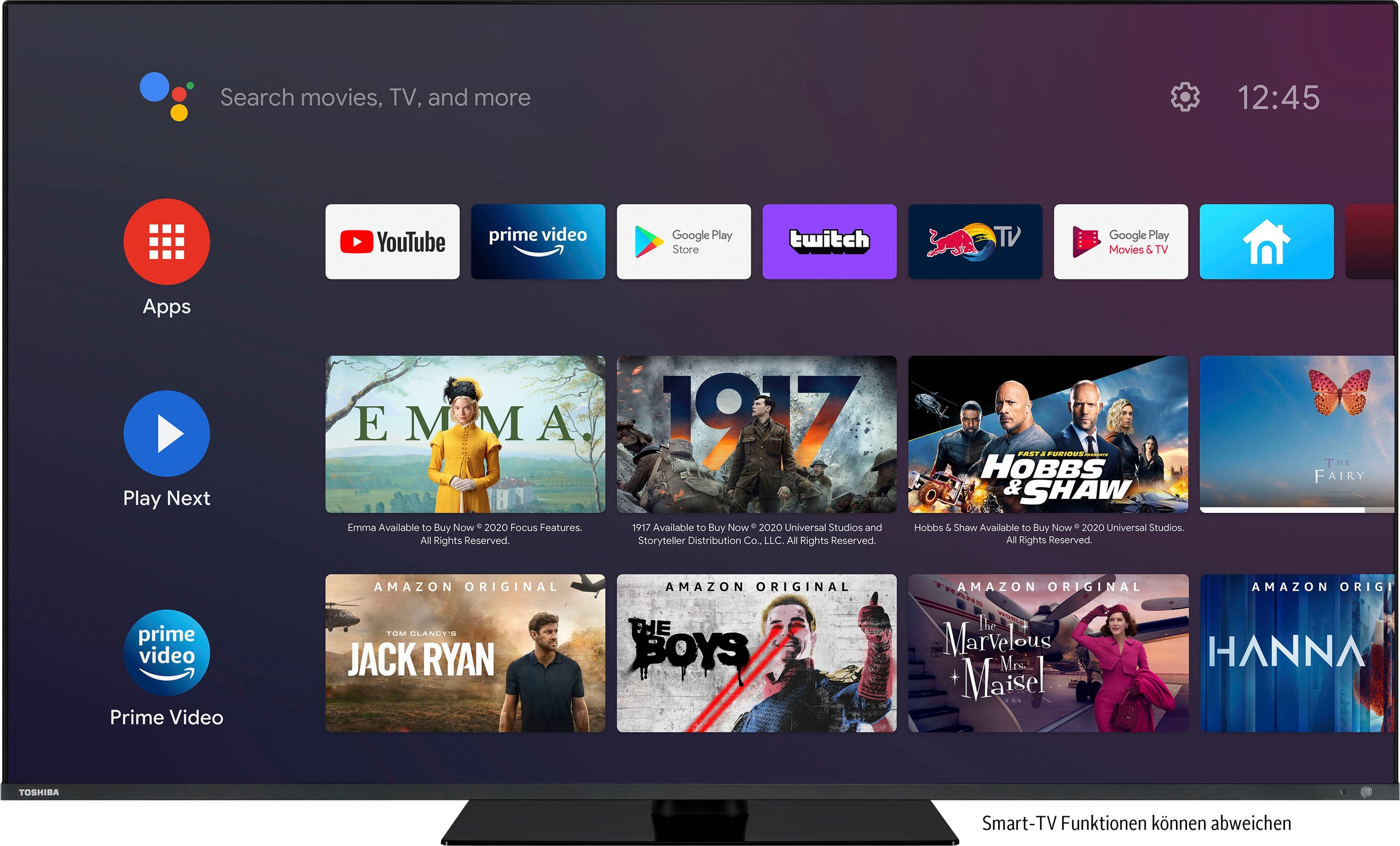 Toshiba LED-Fernseher »43QA7D63DG«, 108 cm/43 Zoll, 4K Ultra HD, Android TV kaufen