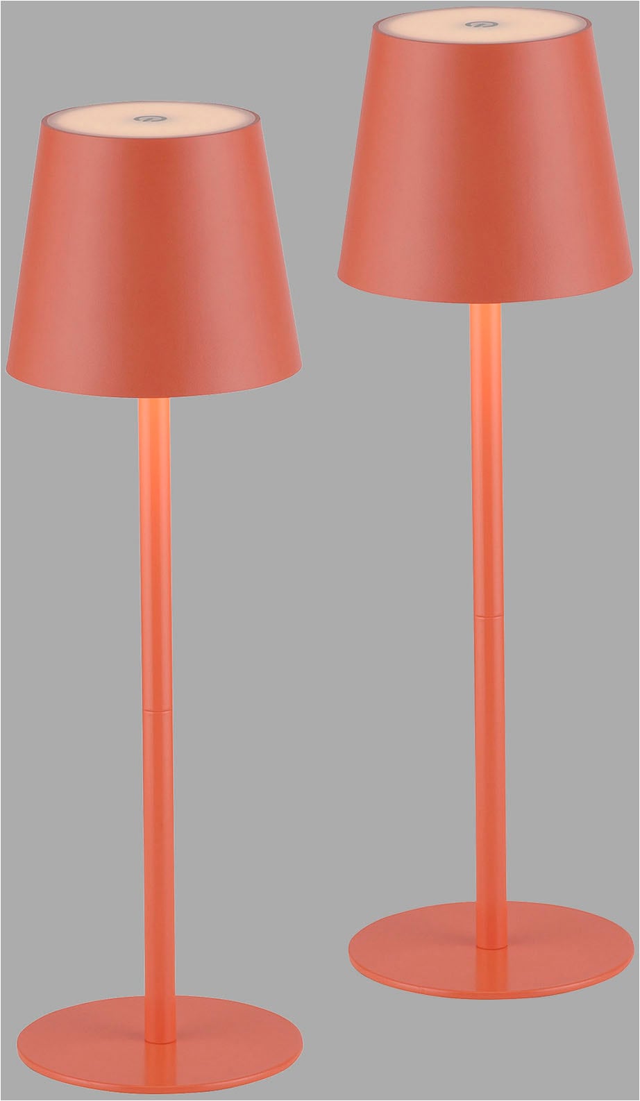 JUST LIGHT LED Tischleuchte »EURIA, 2er Set« LED-Board 2 Stk. Warmweiß LED Akku Tischlampe