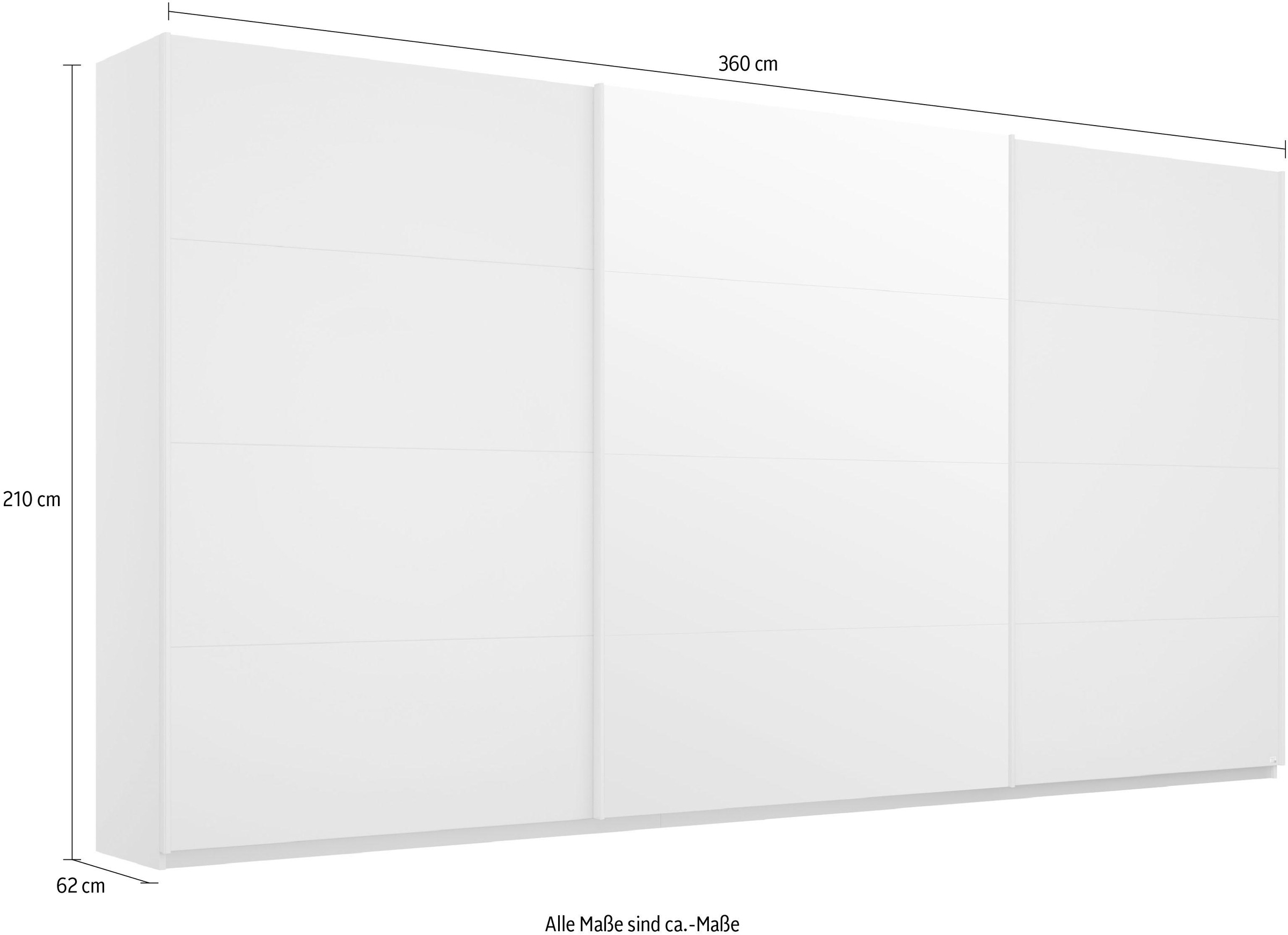 rauch Schwebetürenschrank »Kleiderschrank Schrank Garderobe Wäscheschrank BESTSELLER KEPAN«, inkl. Schubladen-Einsatz und extra Einlegeböden MADE IN GERMANY