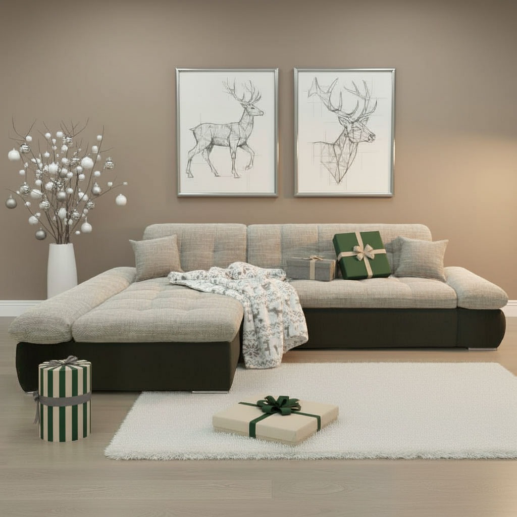 DOMO collection Ecksofa »PB Moric wahlweise mit Bettfunktion + Armteilverst günstig online kaufen