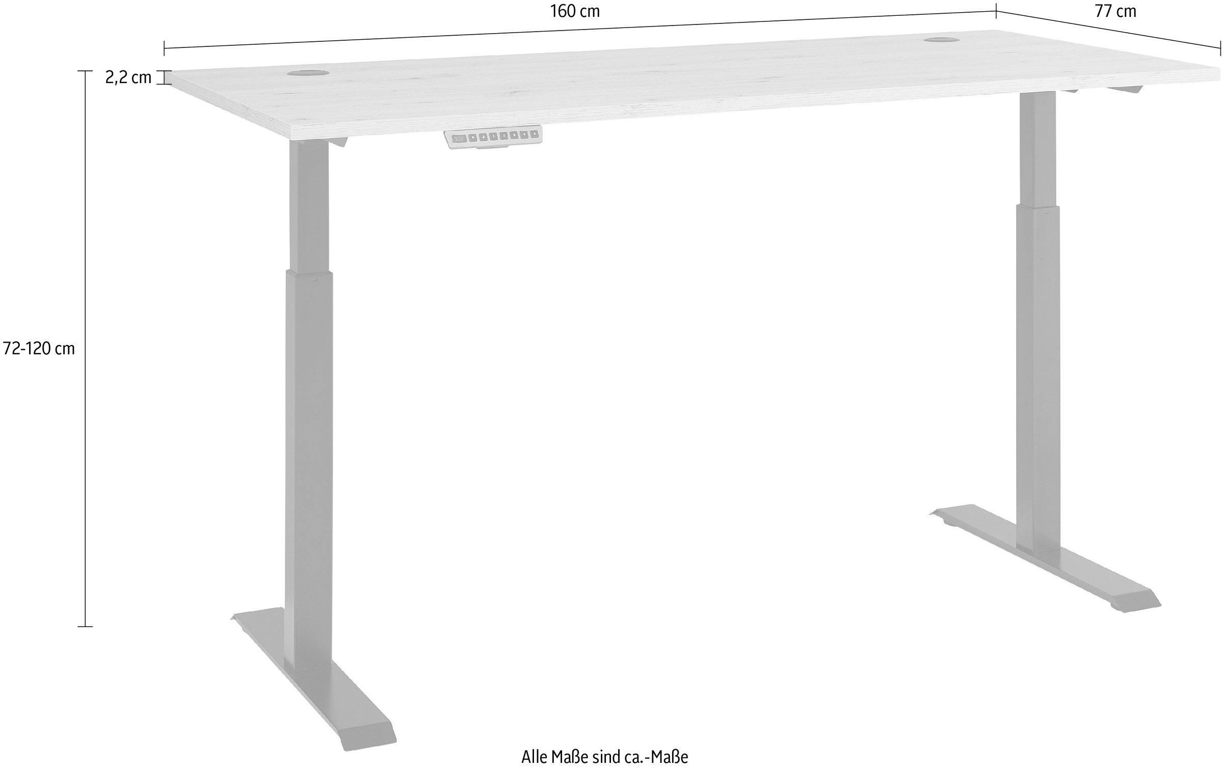 Innostyle Schreibtisch, (1 St.)