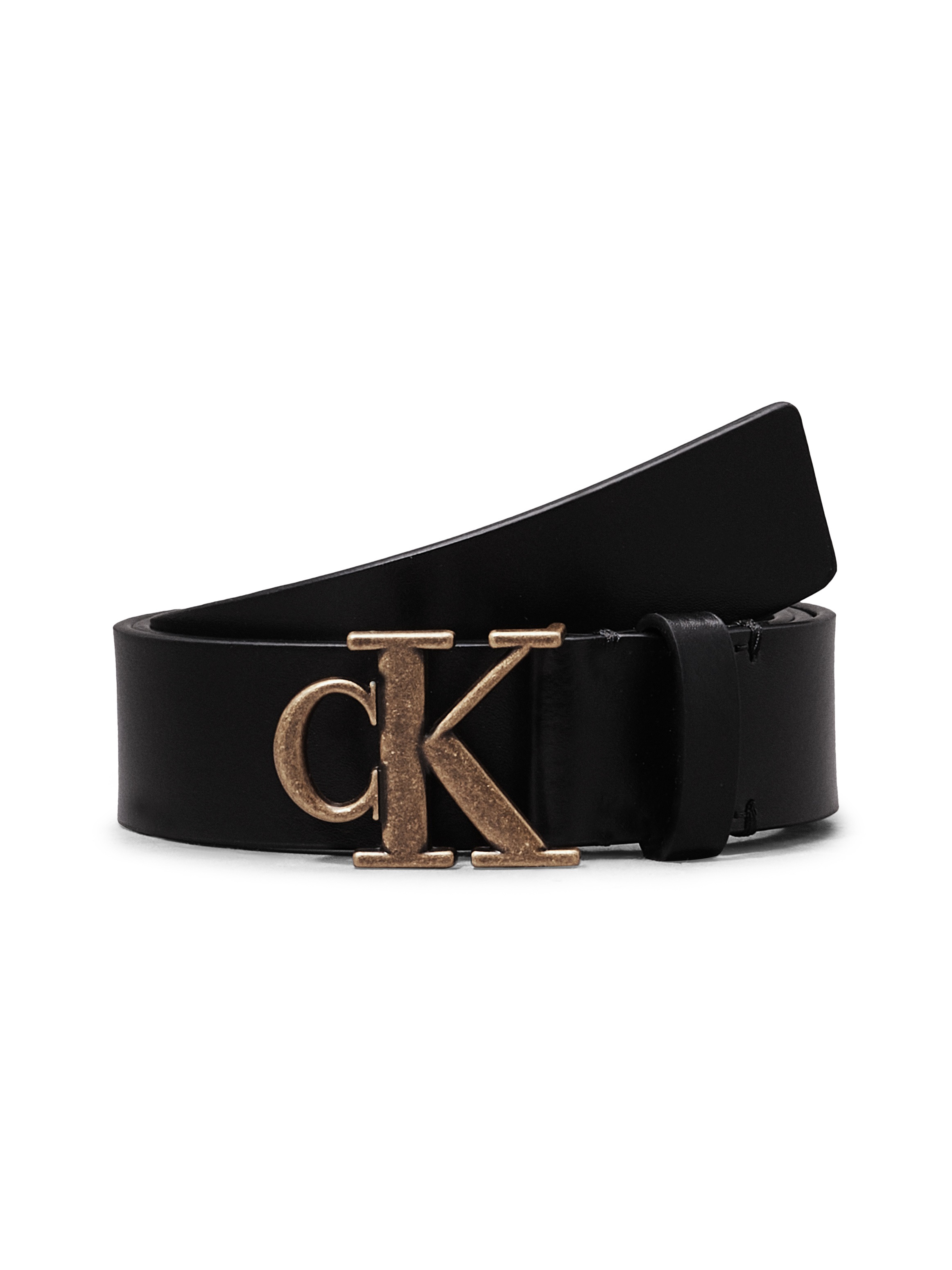 Calvin Klein Jeans Ledergürtel »MONO PLAQUE LTHR BELT 30MM«, mit Logoschnalle