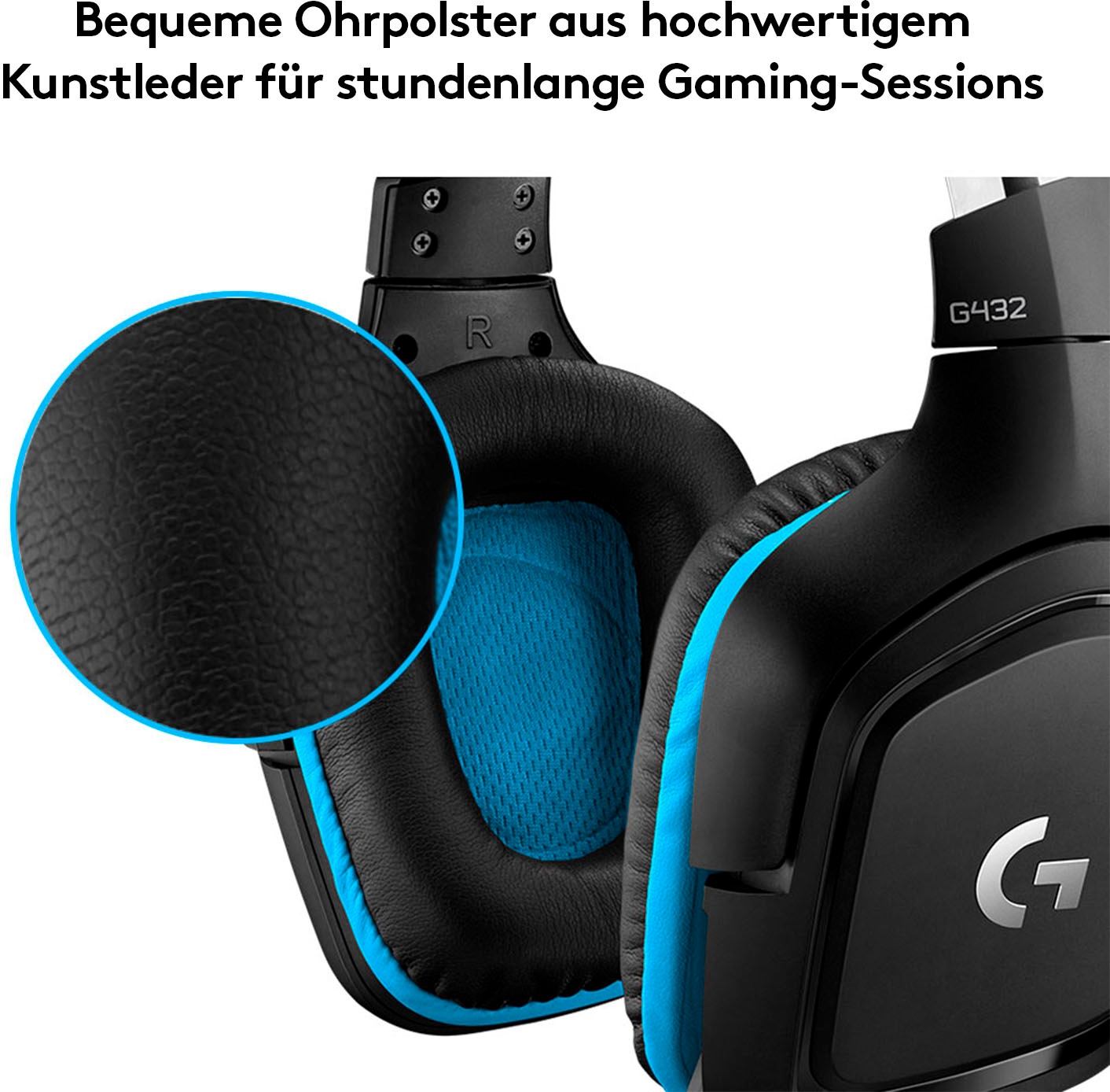 Logitech G Gaming-Headset »G432 - LEATHERETTE - EMEA«