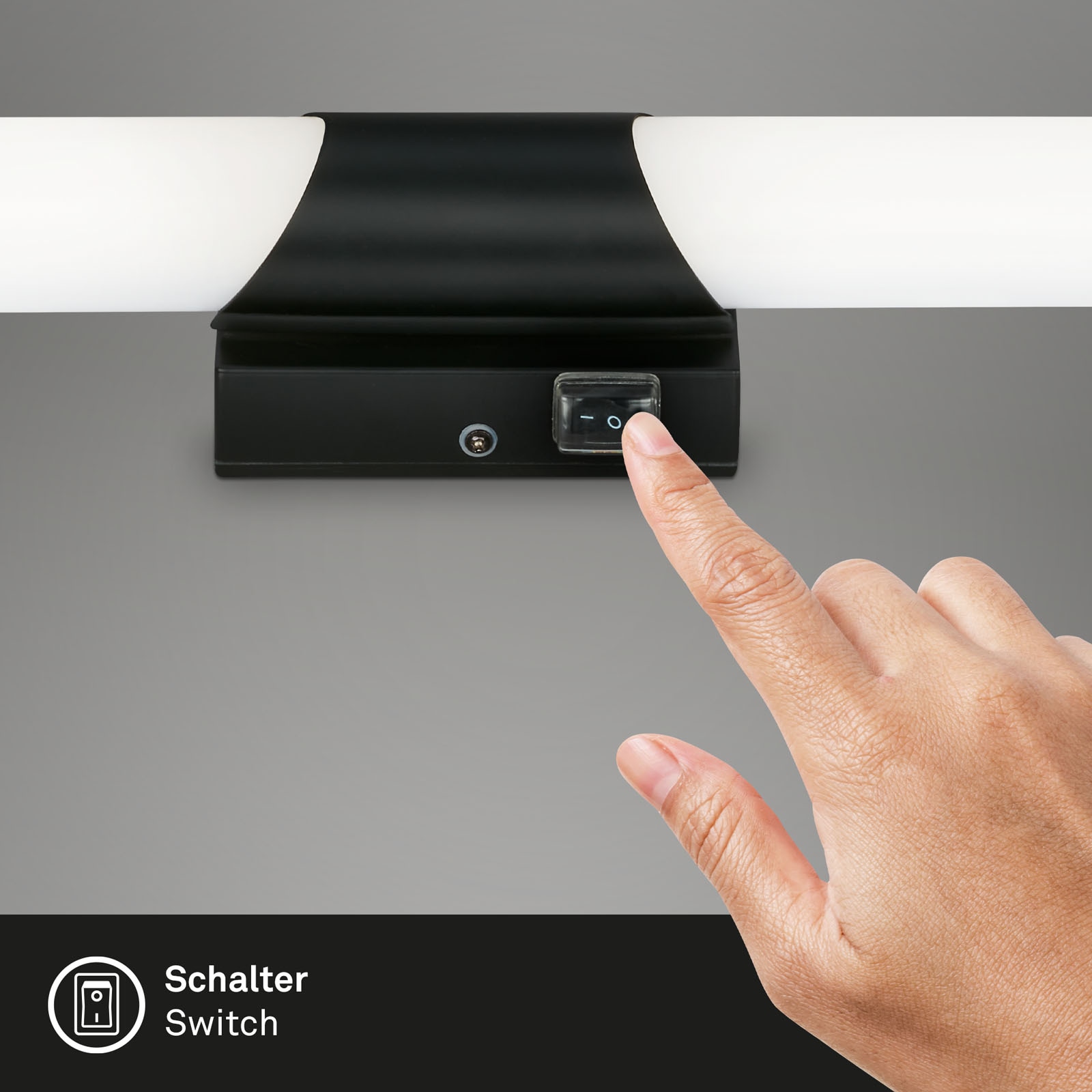 Briloner Leuchten LED Spiegelleuchte »KLAK« LED-Modul 1 Stk. Neutralweiß 47 x 6,5 x 6,8 cm, Badezimmer, Spiegel, Badlampe