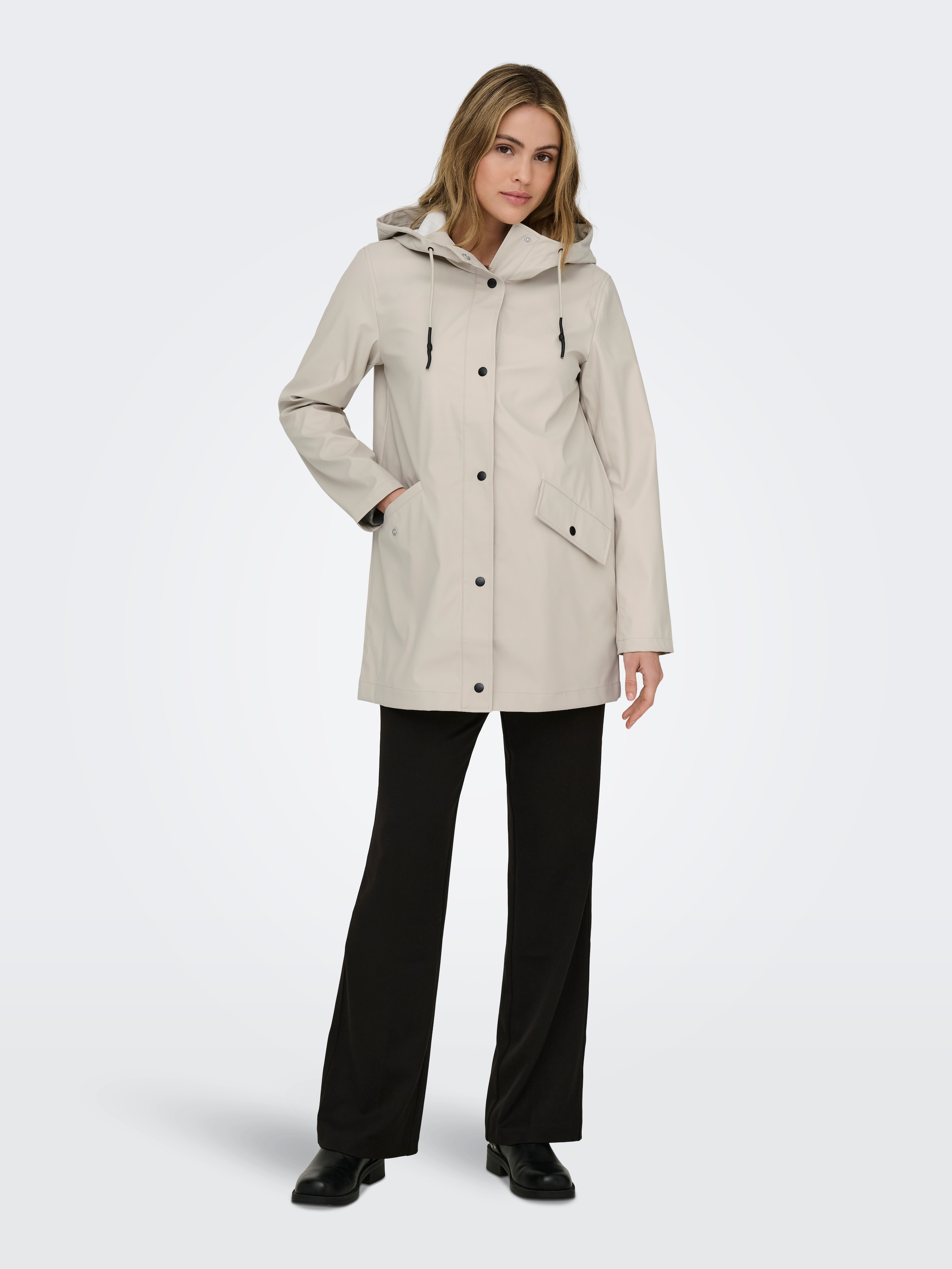 ONLY Kurzmantel »ONLELISA RAINCOAT OTW NOOS« beschichtete Qualität