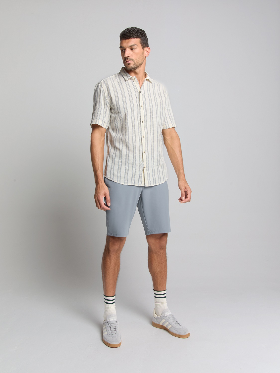 NO EXCESS Langarmhemd »No Excess Gestreiftes Hemd«