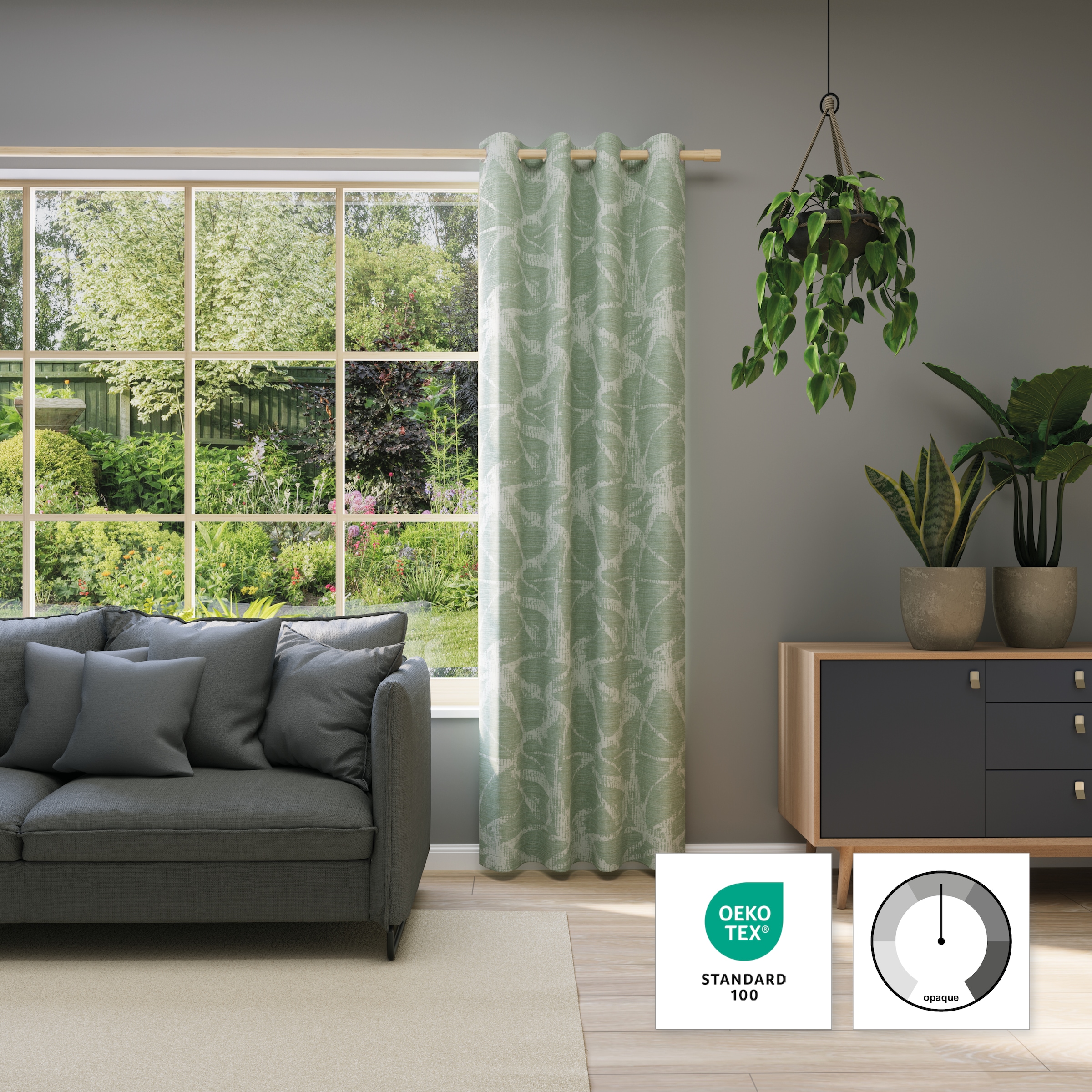 Neutex for you! Vorhang »BELUGA« Ösen 1 Stk. tlg. Jacquard mit Allover-Design