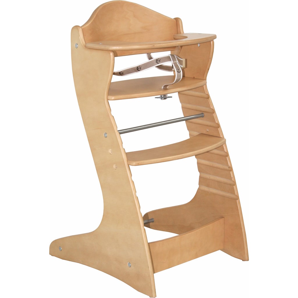 roba® Hochstuhl »Treppenhochstuhl Chair up, natur«, aus Holz