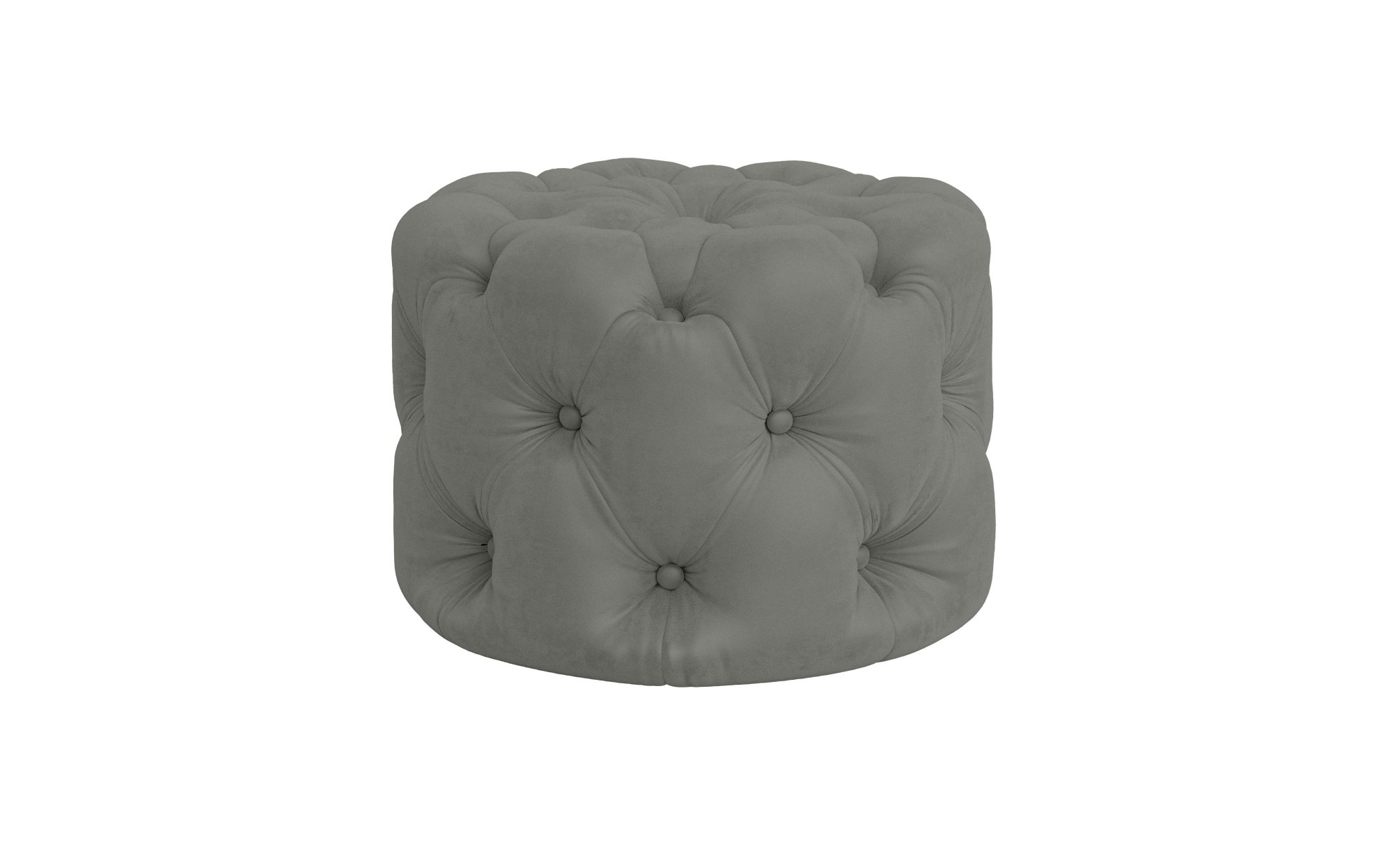 Places of Style Hocker »FOLLINA«, Polsterhocker mit klassischer Chesterfield-Knopfheftung