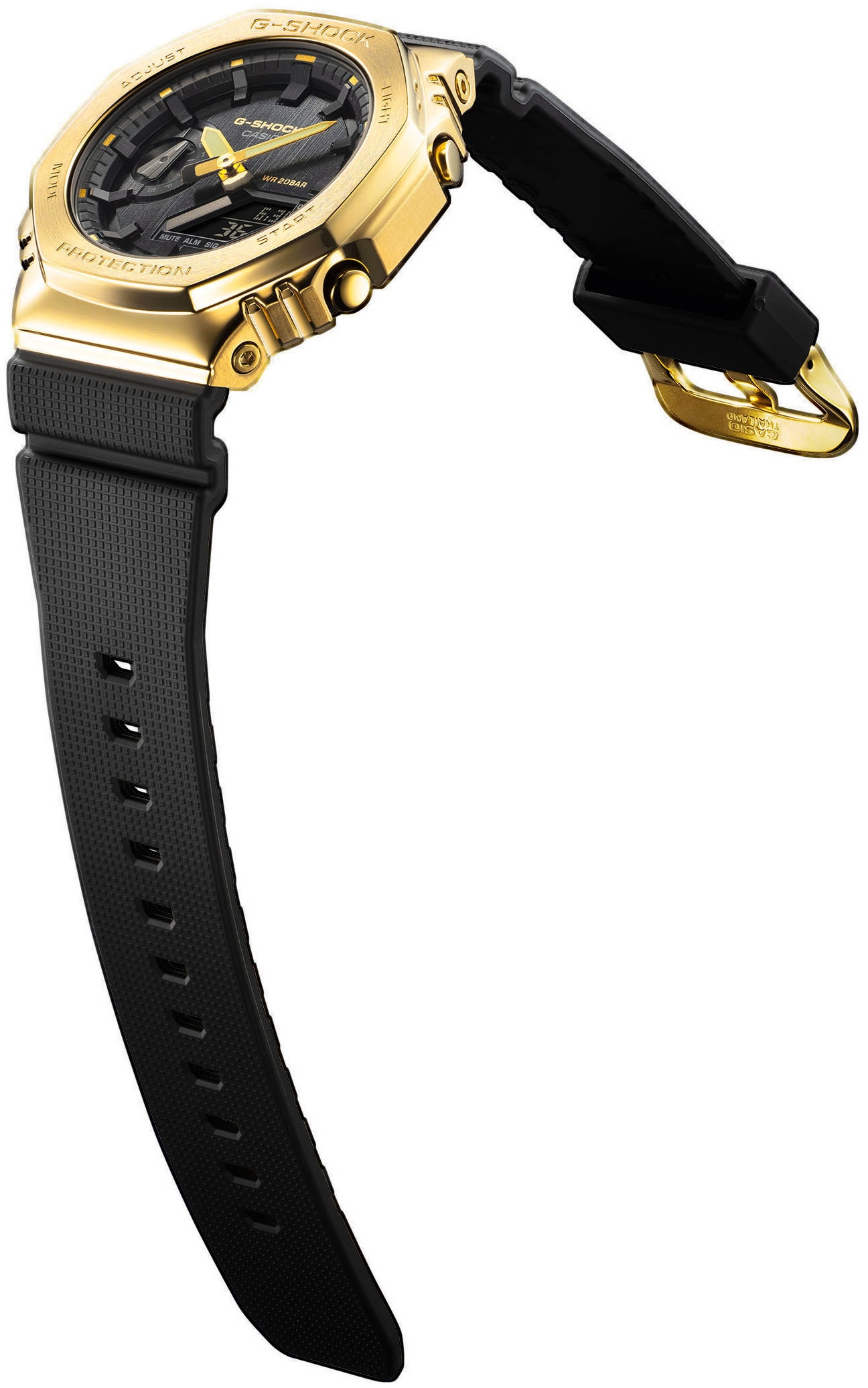 CASIO G-SHOCK Chronograph, Quarzuhr,Armbanduhr,Herrenuhr,digital, bis 20 bar wasserd.Resinarmband