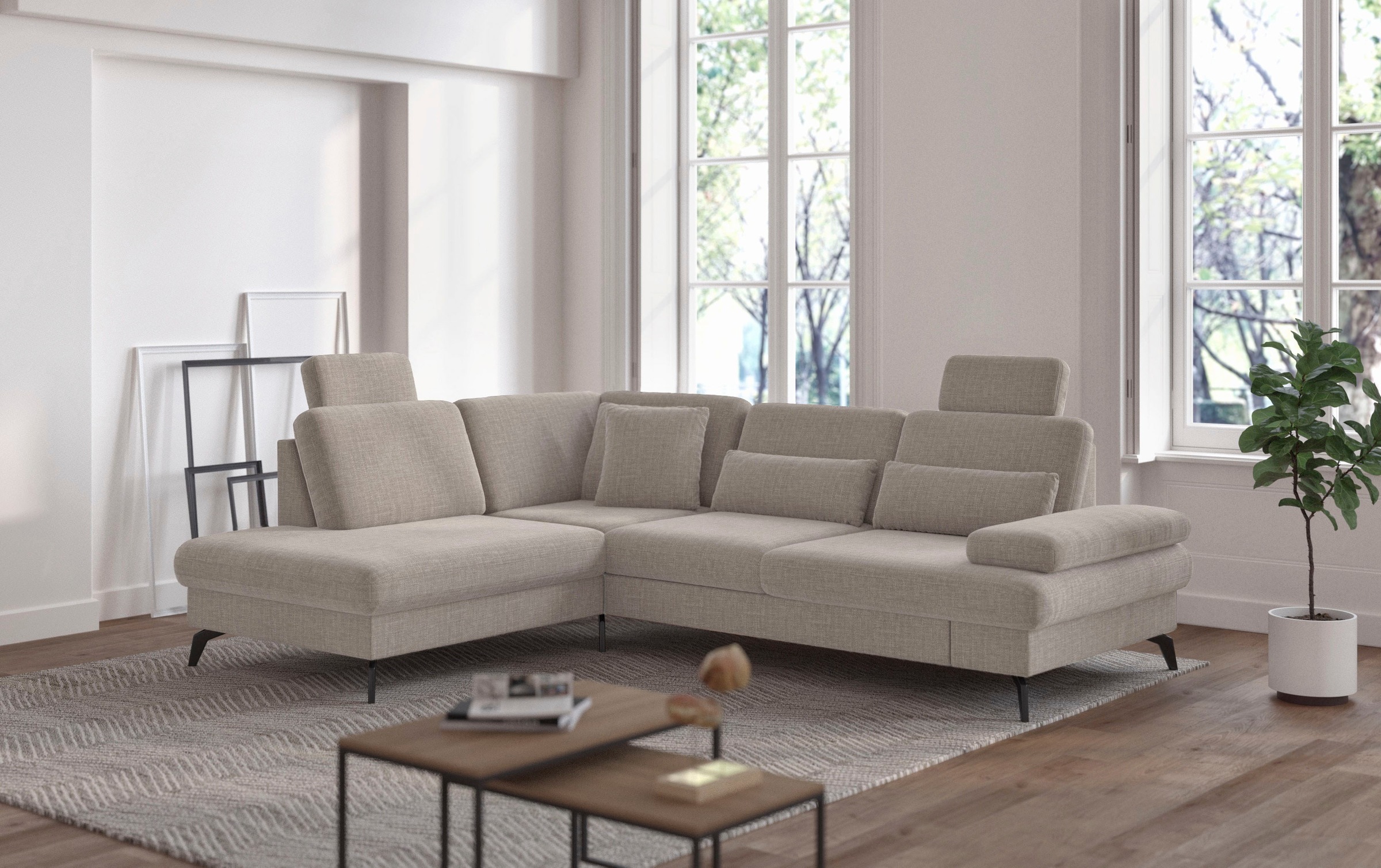 sit&more Ecksofa »Morris L-Form, inkl. Sitztiefenverstellung« wahlweise mit günstig online kaufen