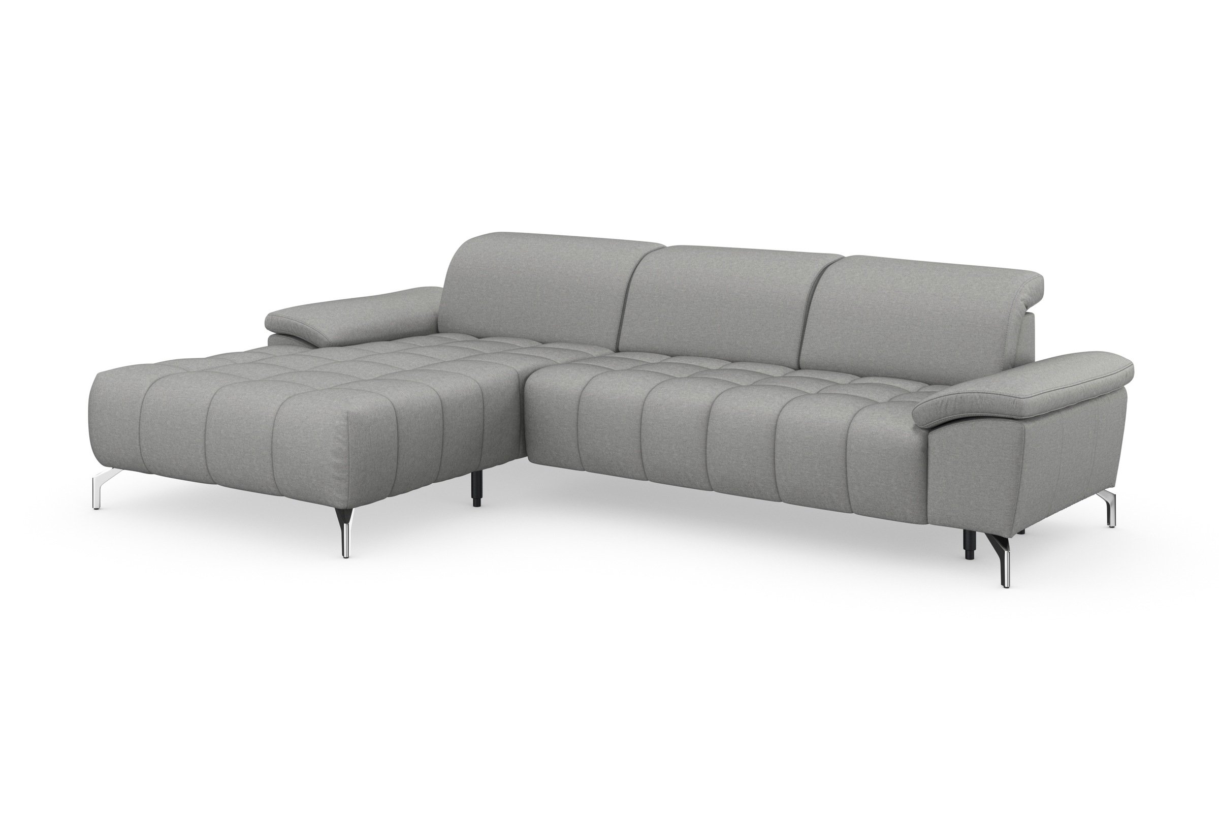 sit&more Ecksofa »Cool L-Form«, wahlweise mit Kopfteilverstellung und Vorziehsitz, motorisch