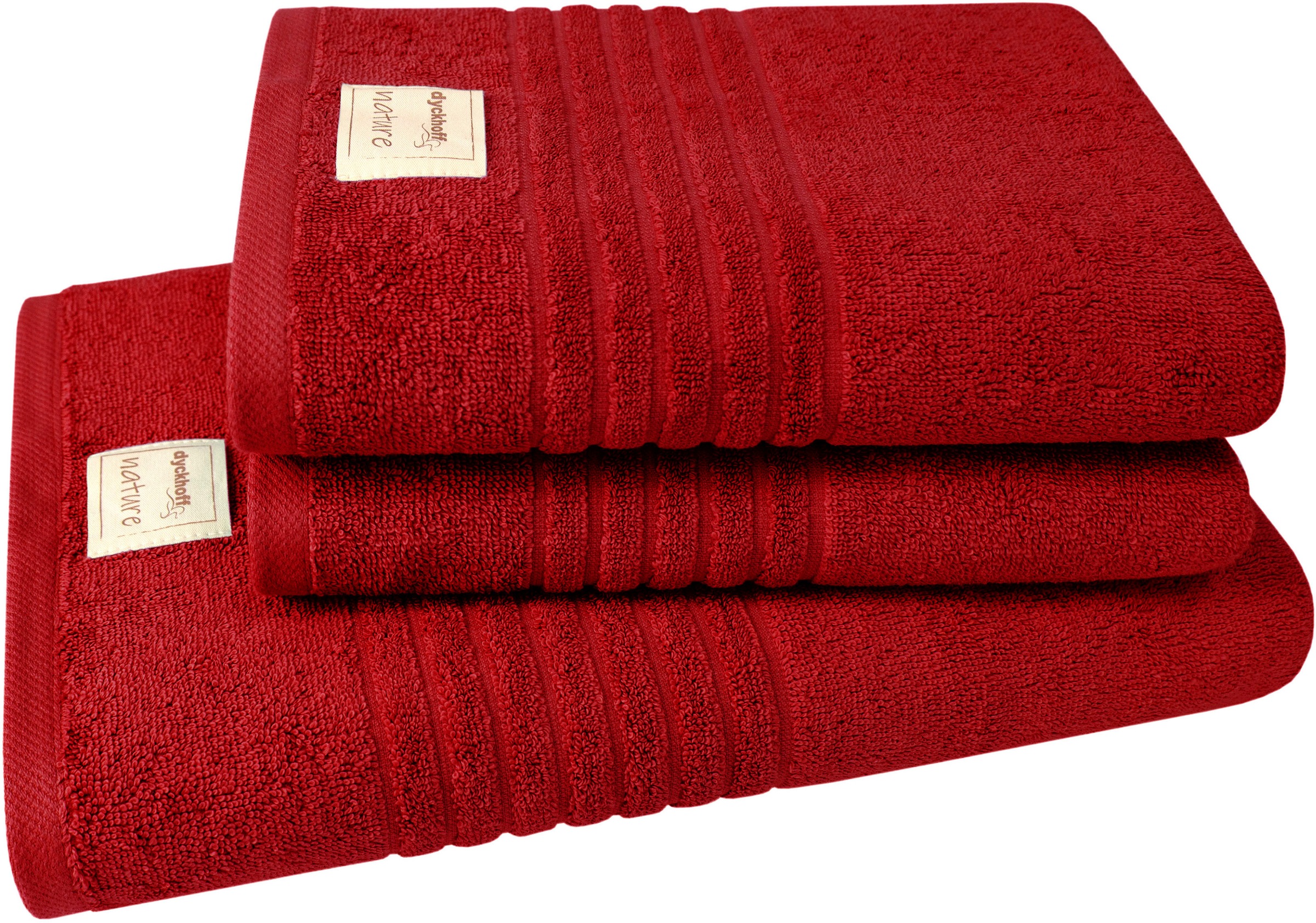 Dyckhoff Handtuch Set »Nature«, Set, 3 tlg., Frottier, 3er Set: 2x Handtüch günstig online kaufen