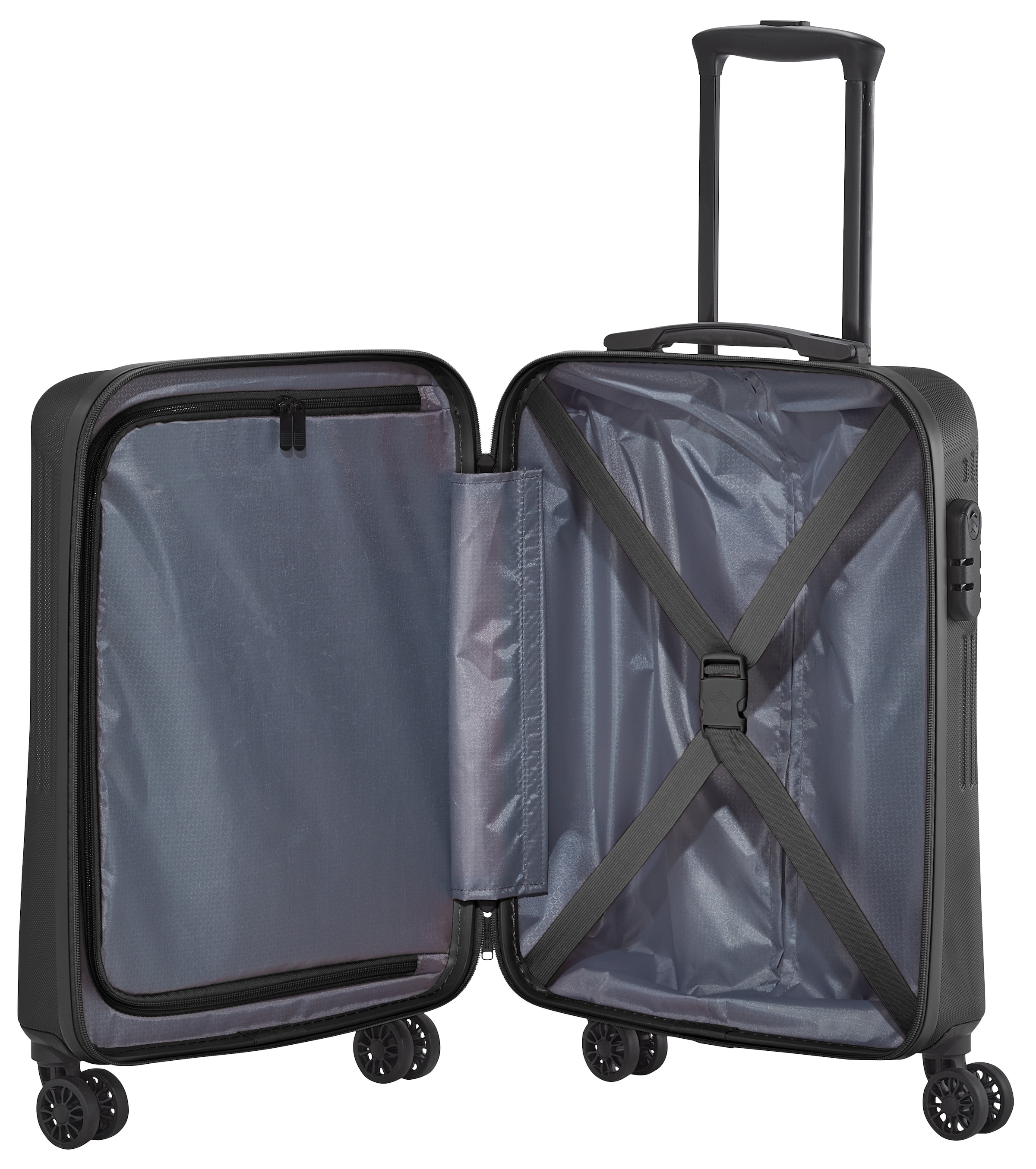 travelite Hartschalen-Trolley »BALI, in verschiedenen Größen und Farben«, 4 Rollen, Hartschallenkoffer Reisegepäck Reisekoffer TSA Schloss