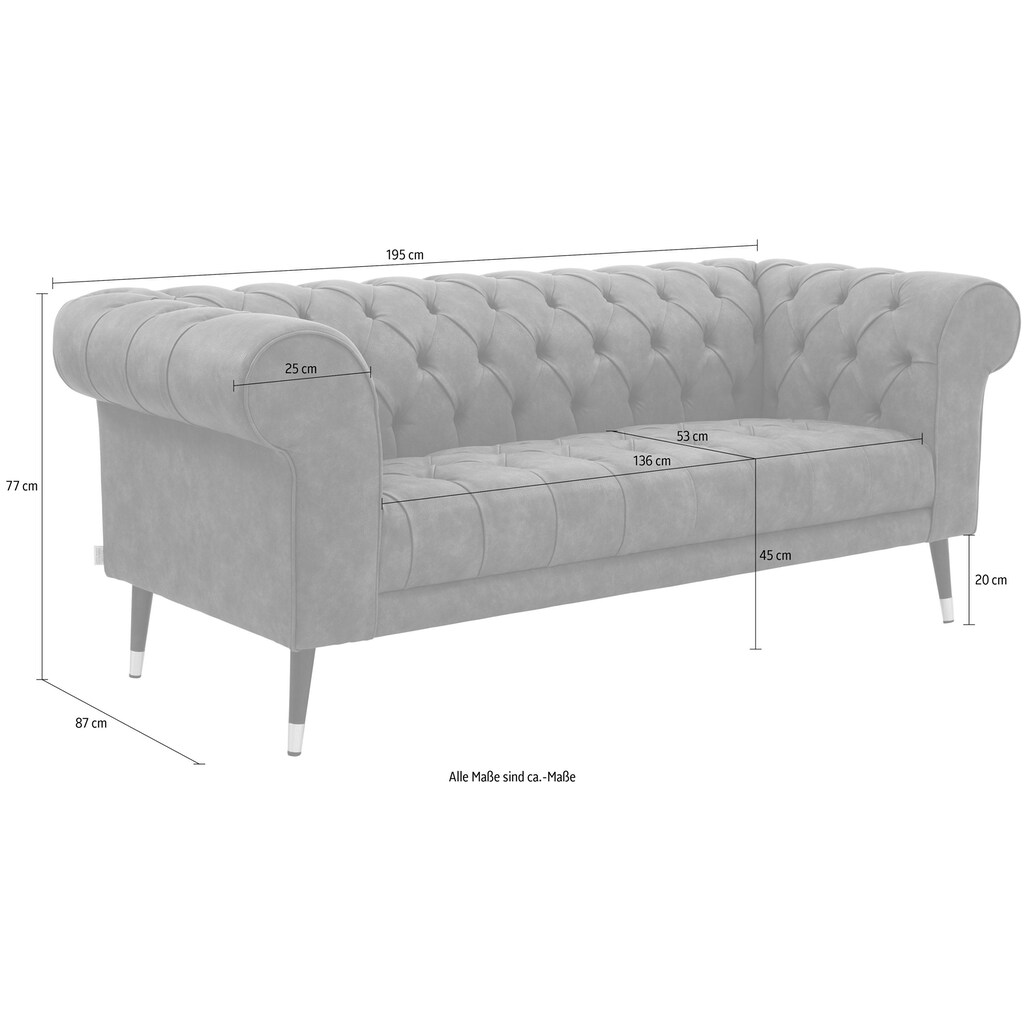 Guido Maria Kretschmer Home&Living Chesterfield-Sofa »Tinnum«