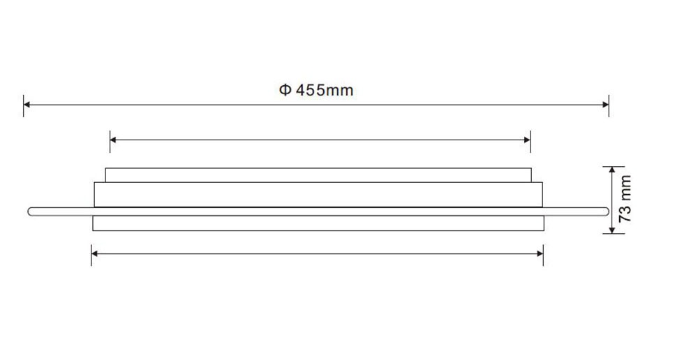 GLOBO LIGHTING LED Deckenleuchte »OPTIMA« LED-Modul 1 Stk. Deckenlampe/rund/Wohnzimmer/Schlafzimmer/elegant