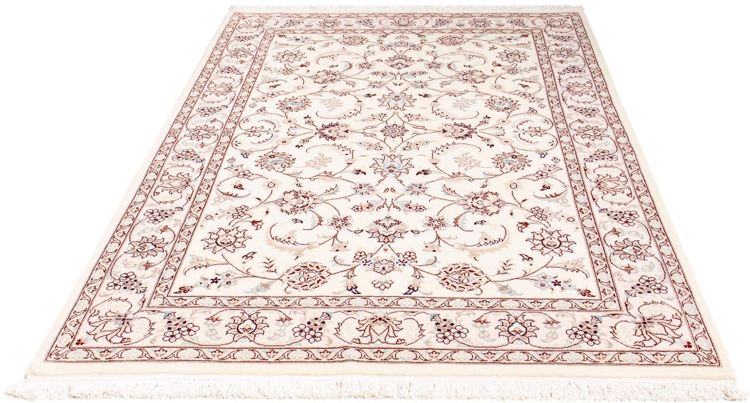 morgenland Orientteppich »Perser - Nain - Royal - 196 x 137 cm - beige«, re günstig online kaufen
