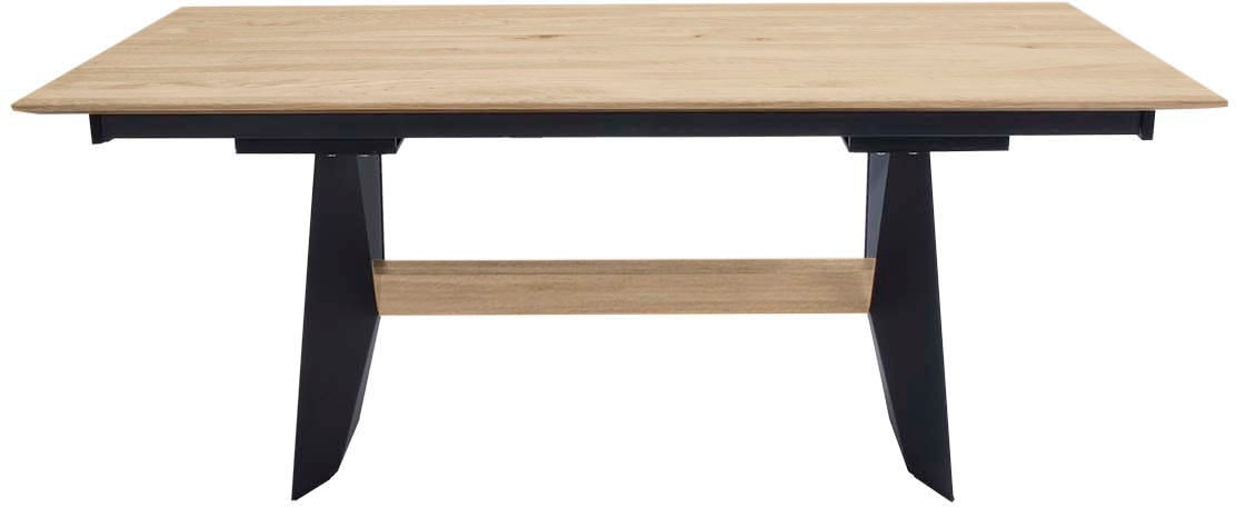 K+W Komfort & Wohnen Esstisch, Tisch fix, Gestell aus Metall mit Massivholz günstig online kaufen